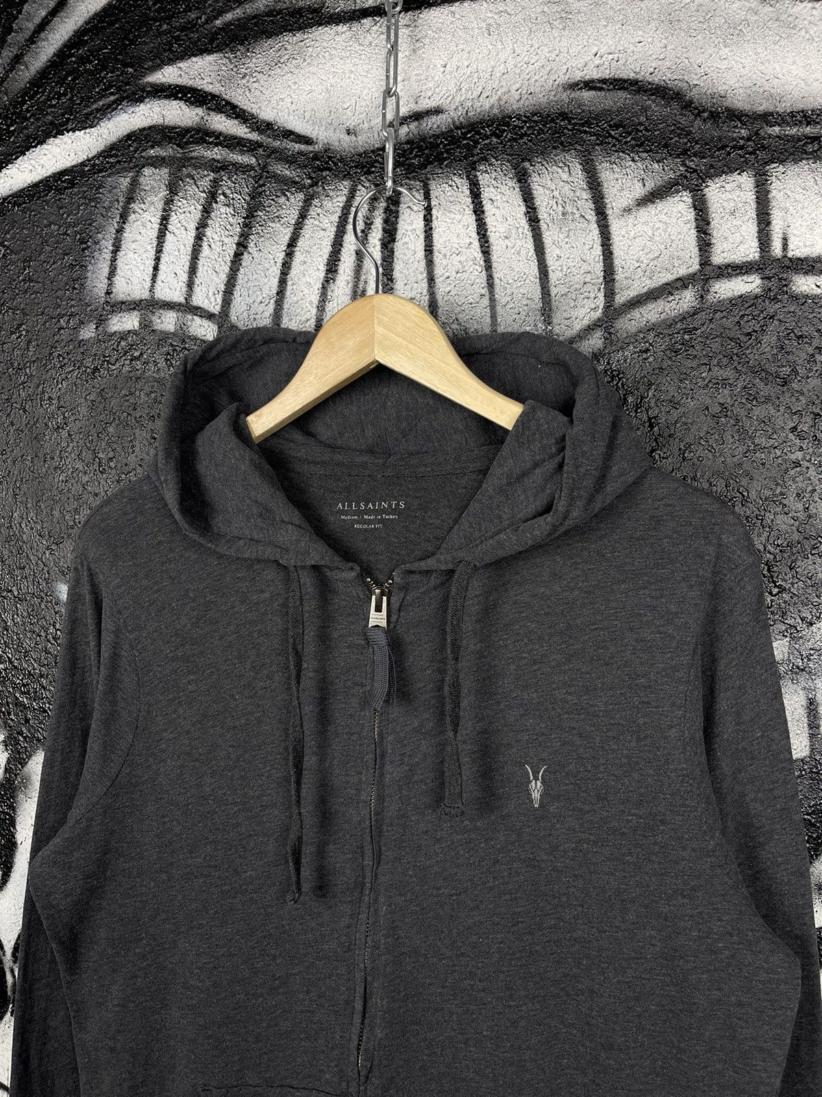 Allsaints Allsaints Brace Full Zip Hoodie Brushed Cotton Mens Size M Size US M / EU 48-50 / 2 - 3 Thumbnail