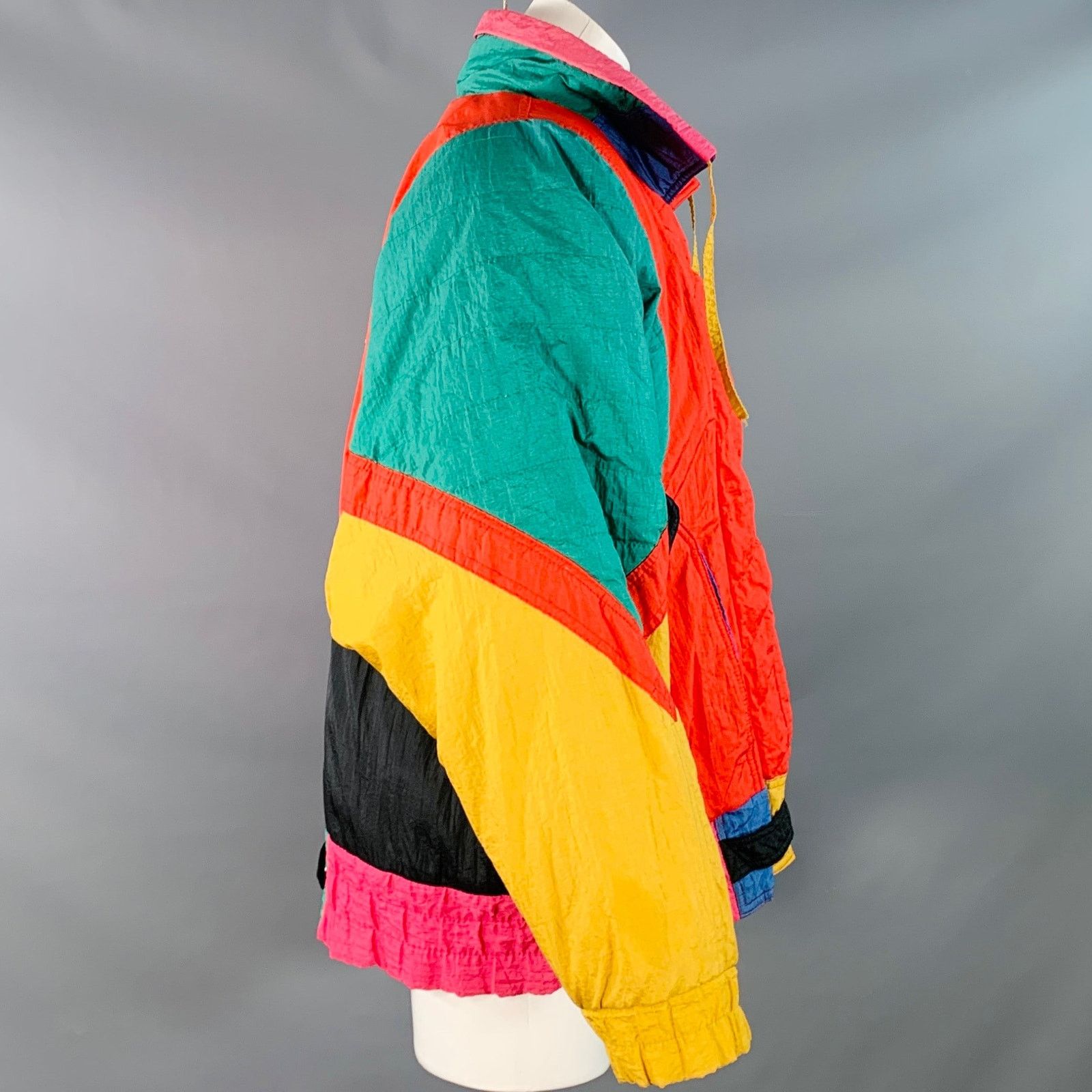 Other GIACCA Multi Color Polyester Color Block Zip Snaps Jacket Size S / US 4 / IT 40 - 2 Thumbnail
