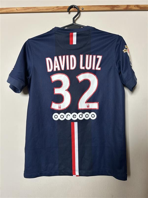 Nike Paris Saint Germain #32 DAVID LUIZ Nike - 2014/2015 147-158 Size US XXS / EU 40 - 1 Thumbnail