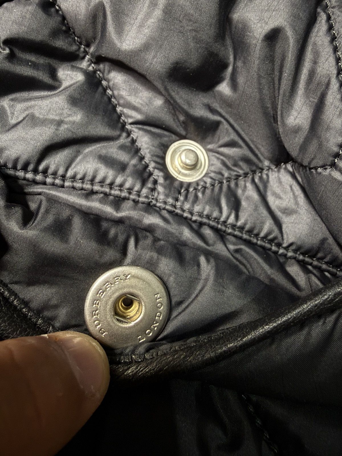 Burberry Burberry London Trimmed Leather Quilted Jacket Size US L / EU 52-54 / 3 - 10 Thumbnail