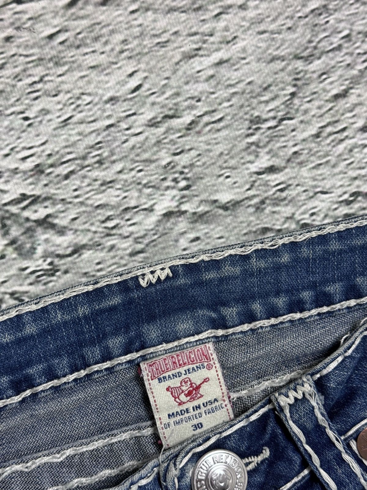 True Religion True Religion blue jeans white thick stitching Billy Size 30" / US 8 / IT 44 - 10 Thumbnail