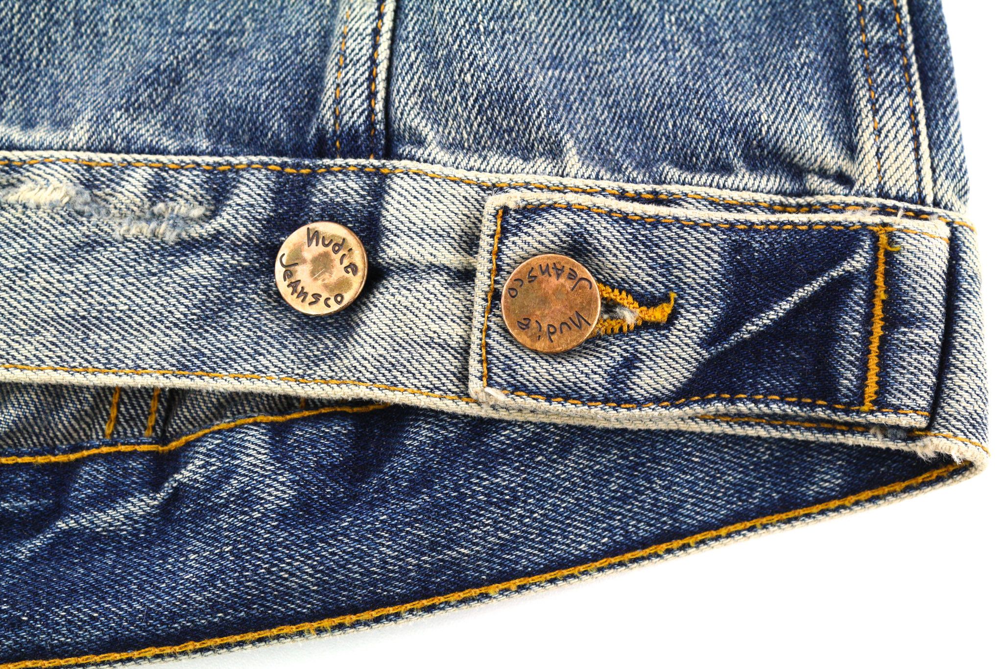 Nudie Jeans BILLY S Shimmering Indigo Ripped Polo Denim Jacket 82489 Size US S / EU 44-46 / 1 - 8 Thumbnail