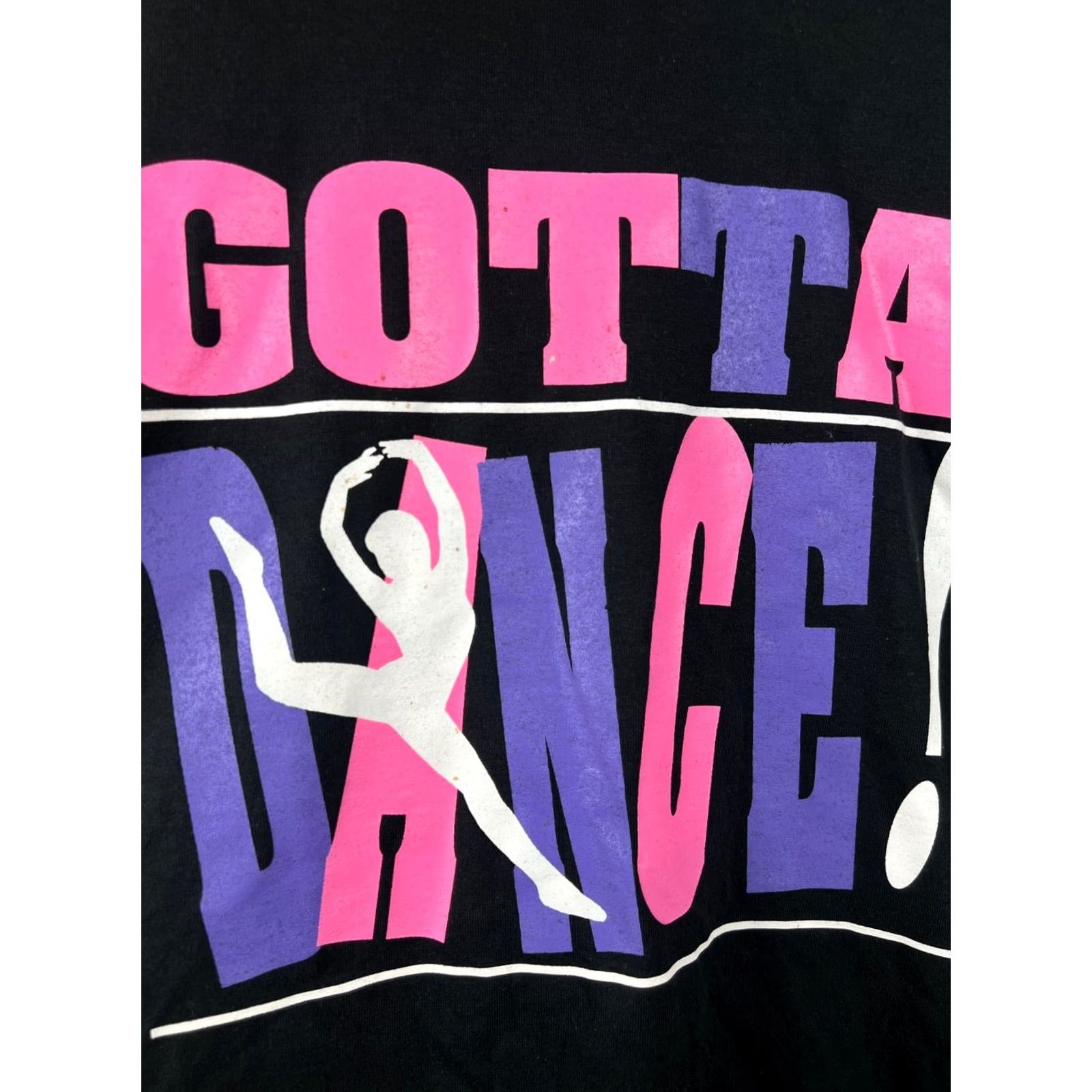 Fruit Of The Loom VINTAGE Gotta Dance! Long Sleeve Shirt Mens L Black 90s Fruit of the Loom USA Ballet Tee Size US L / EU 52-54 / 3 - 4 Thumbnail