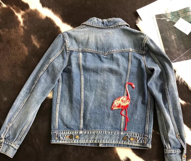 Saint Laurent Paris Saint Laurent Paris Flamingo denim jacket-2506 Size US M / EU 48-50 / 2 - 2 Thumbnail