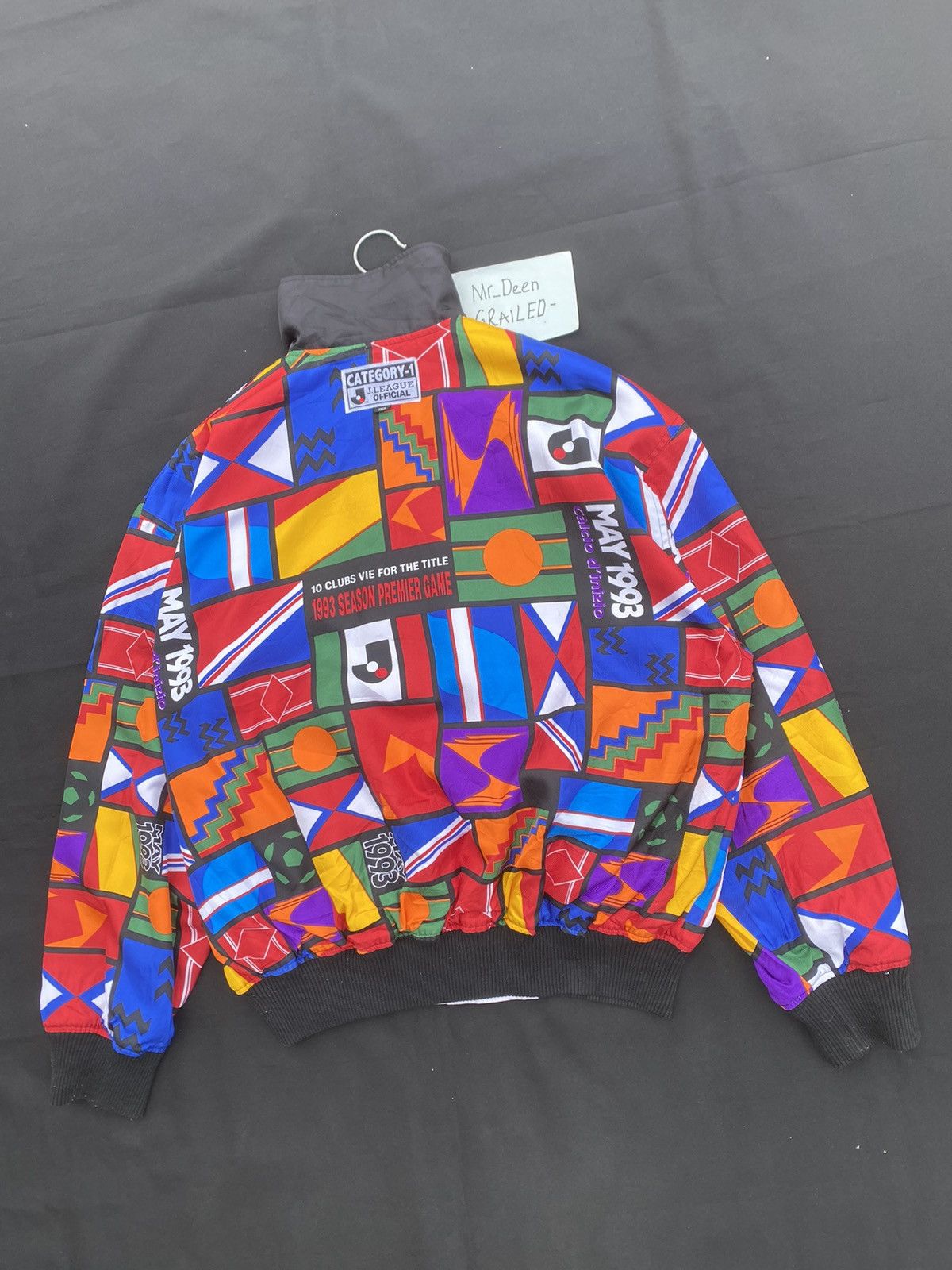 Japanese Brand Vtg 93s J.League Inaugural Seasons Reversible Bomber Jacket Size US L / EU 52-54 / 3 - 10 Thumbnail