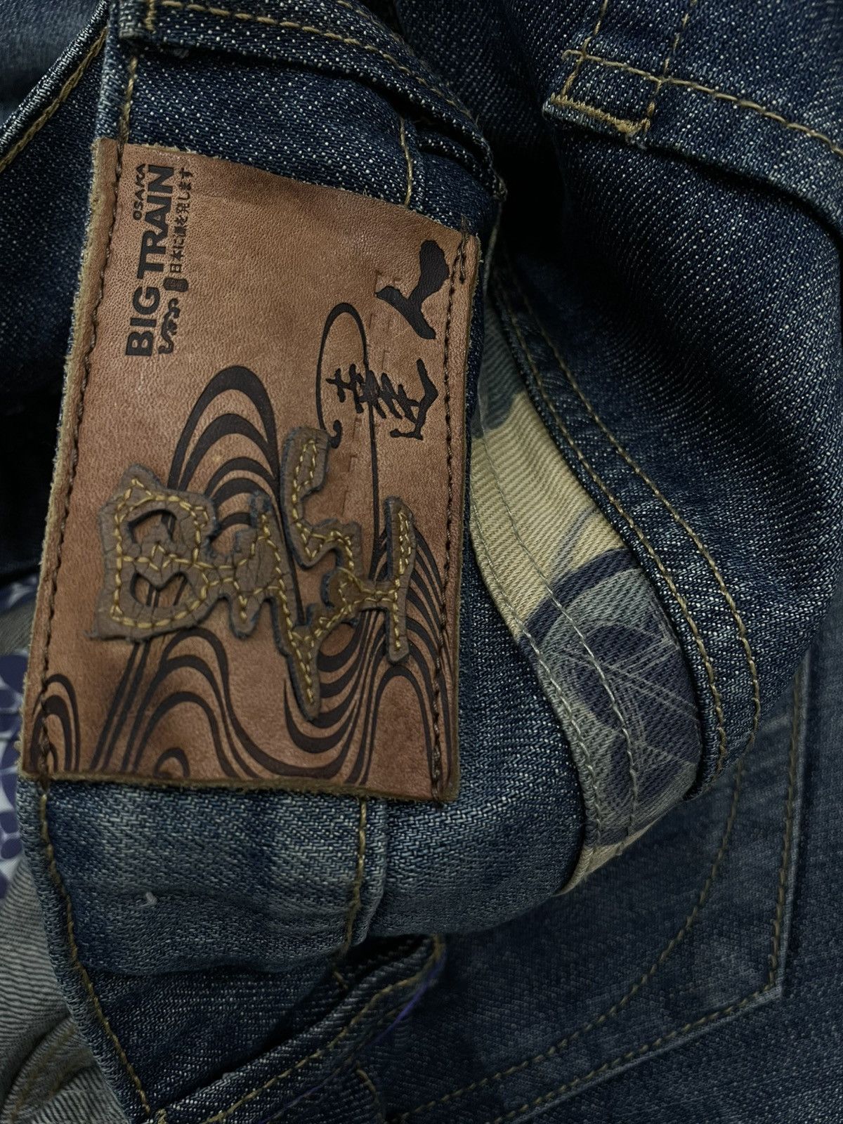 Tornado Mart VINTAGE OSAKA TRAIN TRADITIONAL CLASSIC RAW DISTRESSED DENIM Size US 30 / EU 46 - 17 Thumbnail