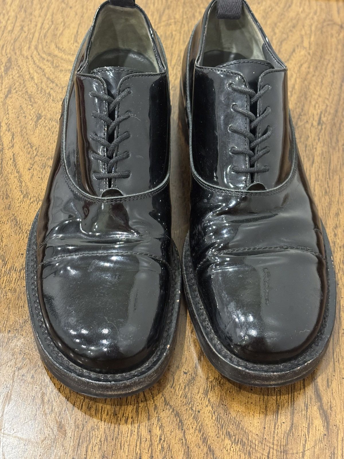 Miu Miu Miu Miu Patent Leather Oxfords Size US 8 / IT 38 - 6 Thumbnail