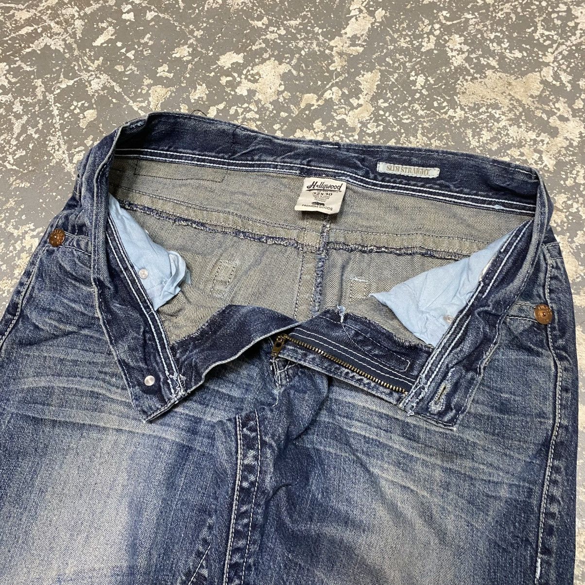 Blue Gear × Vintage Vintage Hollywood Y2K Embroidered Denim Jean Size US 34 / EU 50 - 6 Thumbnail