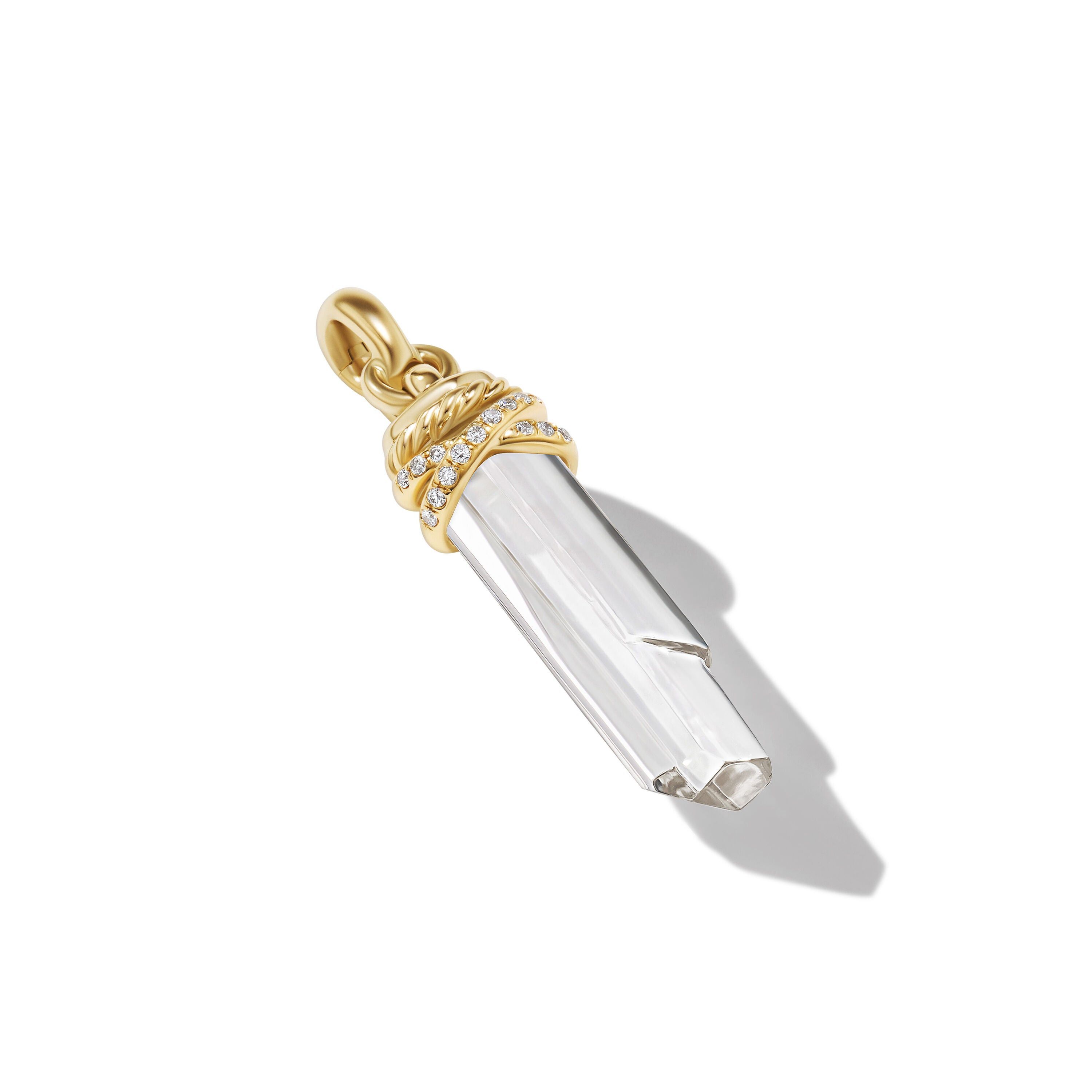 David Yurman o1w1db10625 D17553D Amulet in Crystal 18K Gold & Diamond Size ONE SIZE - 2 Thumbnail