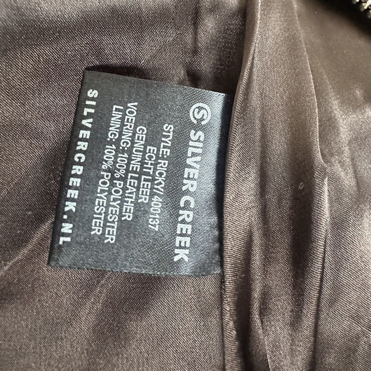 Vintage Vintage Avant Garde Leather Brown Jacket Size XS / US 0-2 / IT 36-38 - 14 Thumbnail