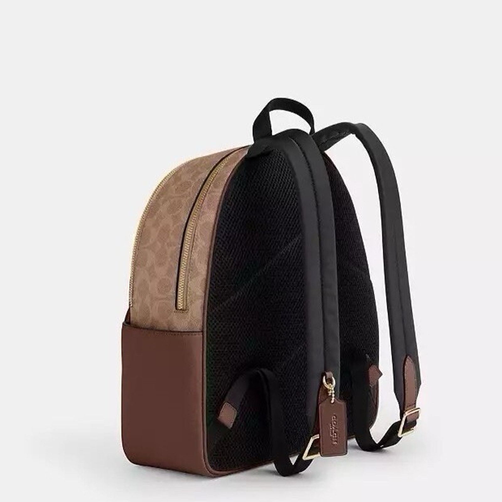 Coach NWT Coach Court Backpack Canvas CZ176 Gold/Tan/Brown Size ONE SIZE - 7 Thumbnail
