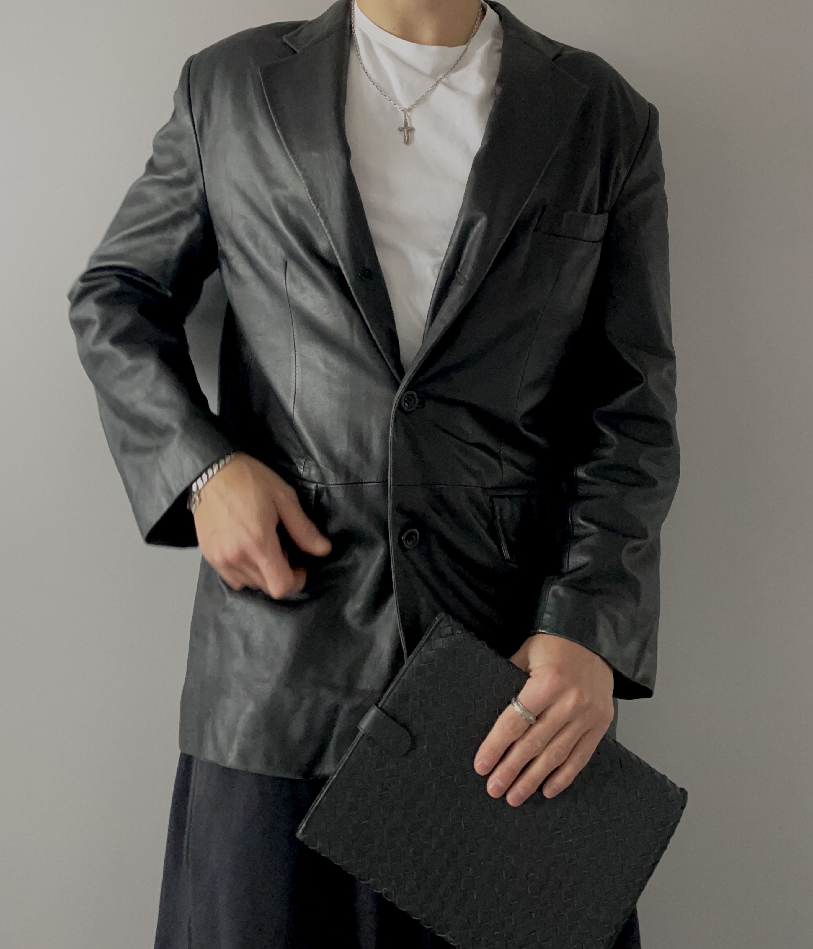 Carlo Colucci 90S CARLO COLUCCI TOM FORD TYPE LEATHER BLAZER JACKET Size US L / EU 52-54 / 3 - 1 Thumbnail