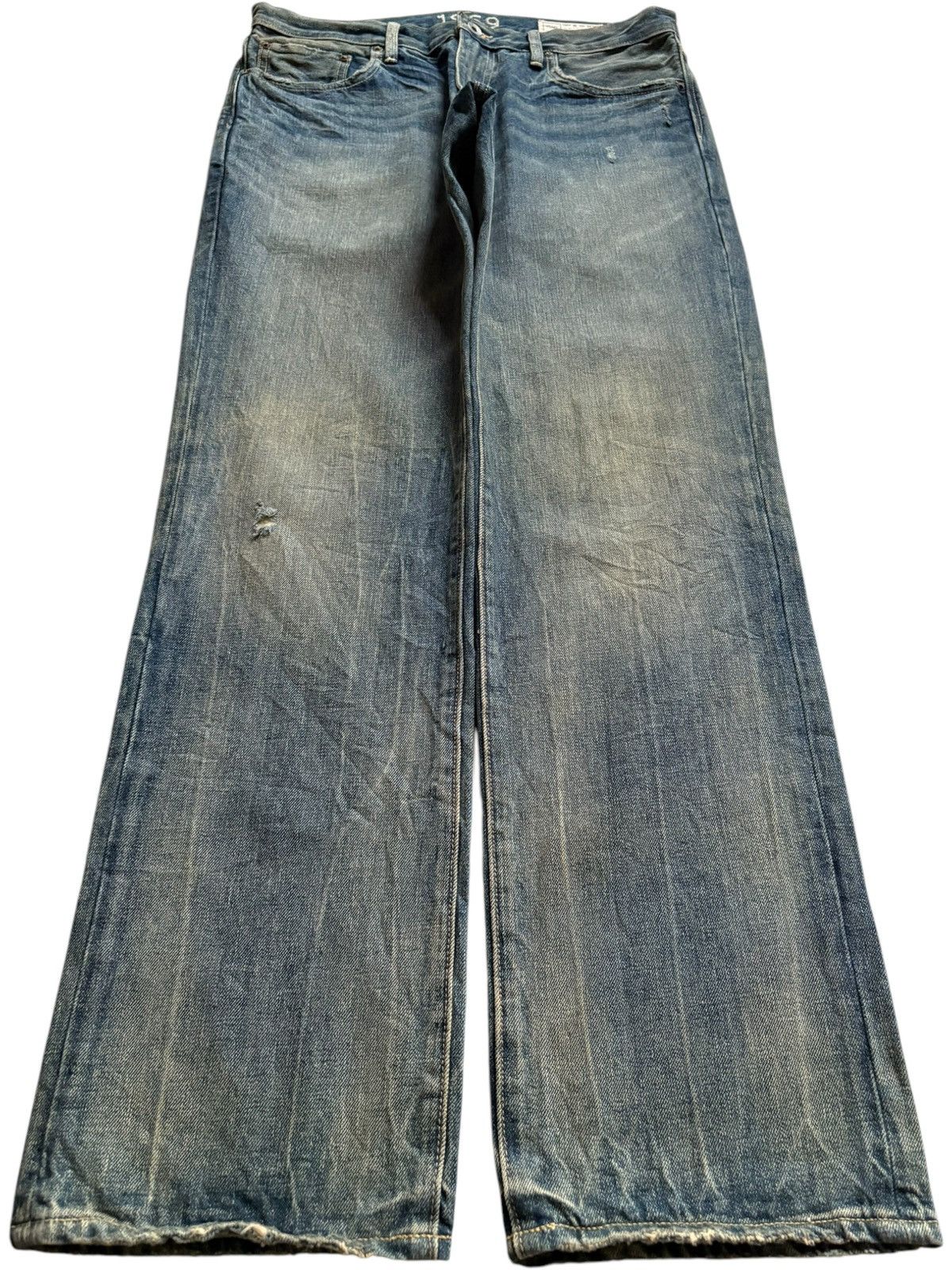 Gap Vintage Gap Rusty Mud Wash Distressed Loose Jeans Size US 33 - 1 Thumbnail
