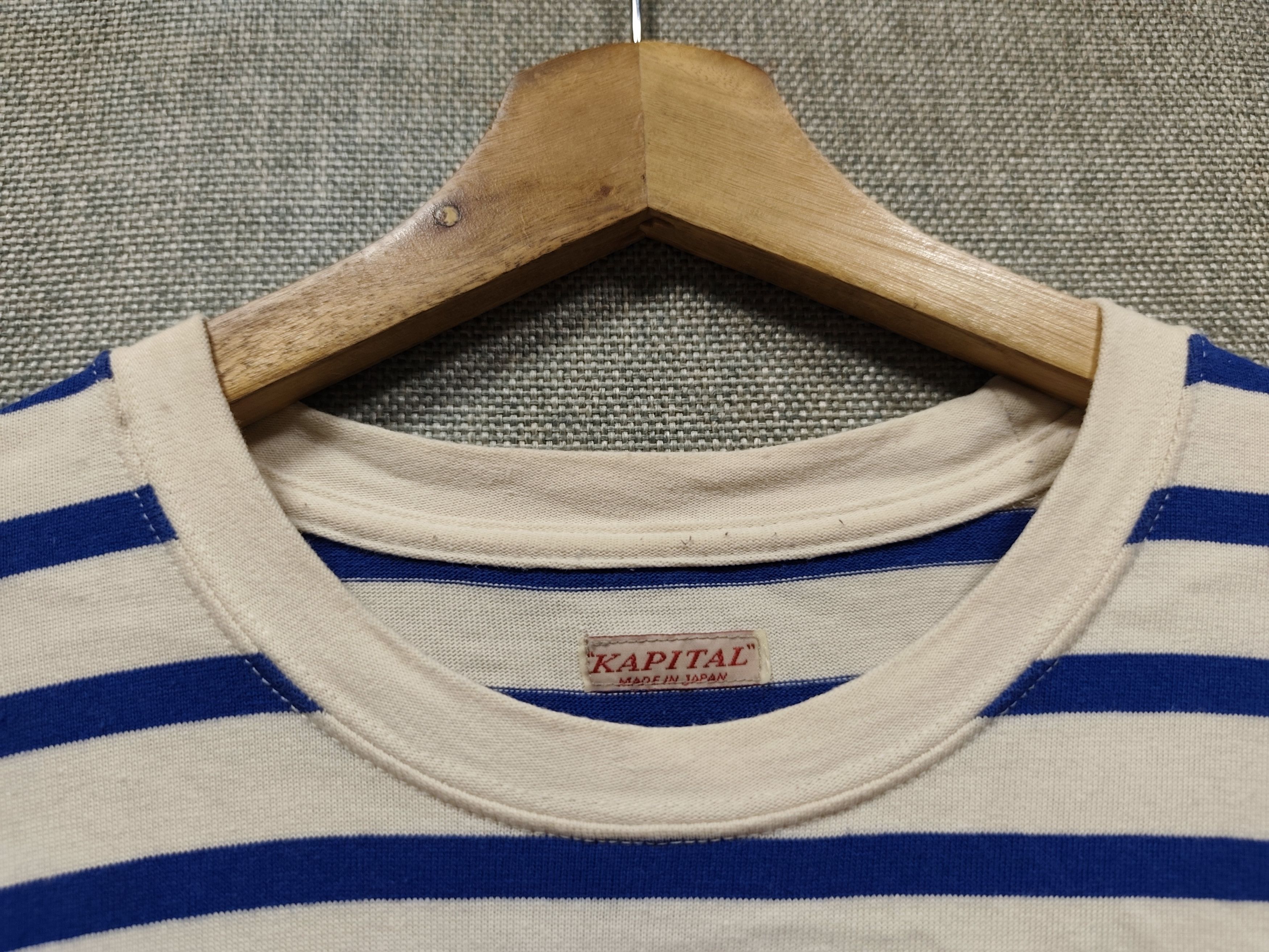Kapital Kapital Smiley Face Striped Long Sleeve Size US L / EU 52-54 / 3 - 5 Thumbnail