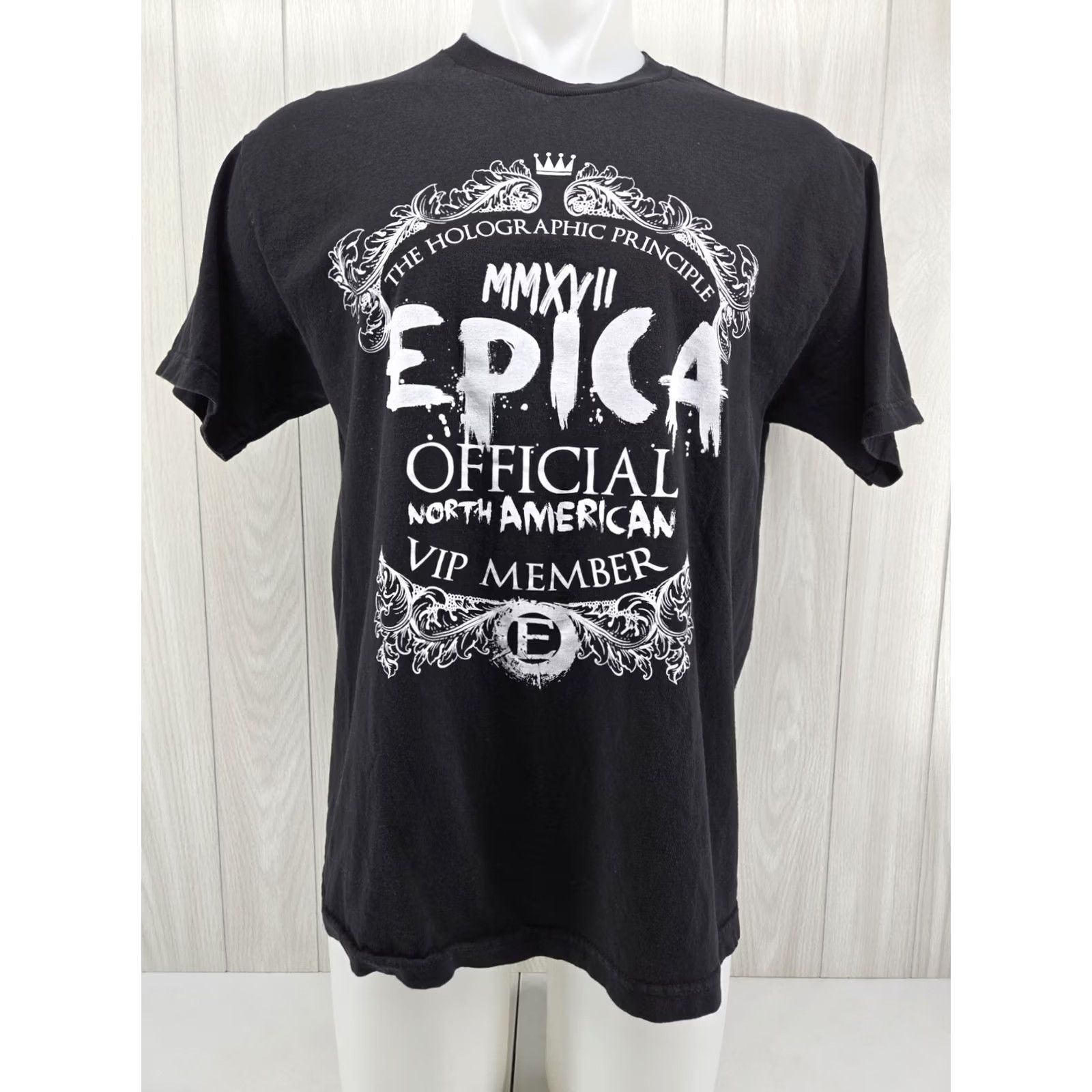Vintage Epica Band VIP Member Black Shirt Size Large T-Shirt Men Graphic Print Short Sleeve 100% Cotton Size US L / EU 52-54 / 3 - 3 Thumbnail