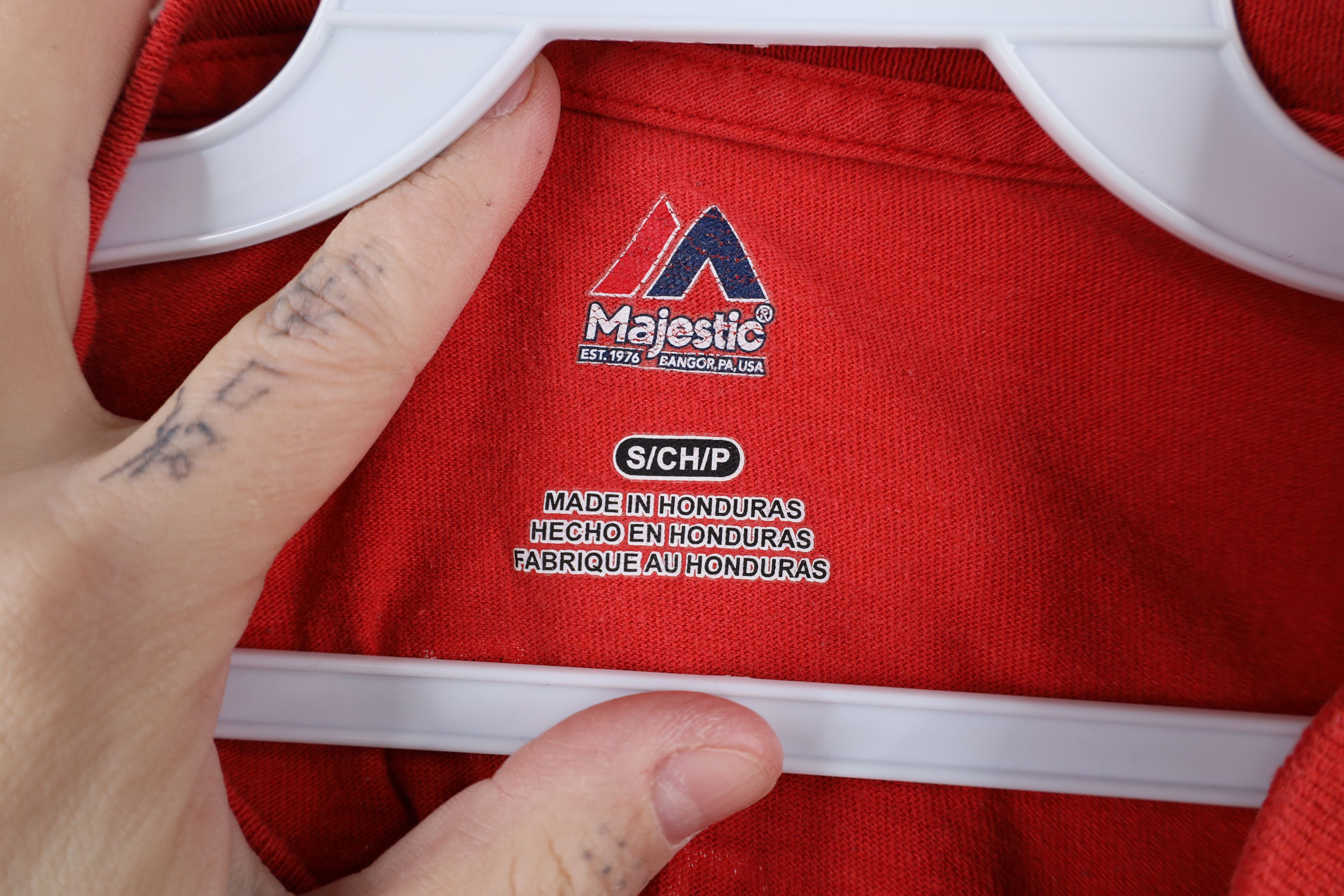 Majestic × Vintage Vintage Majestic Cleveland Indians Baseball Jersey T-Shirt Size US S / EU 44-46 / 1 - 8 Thumbnail