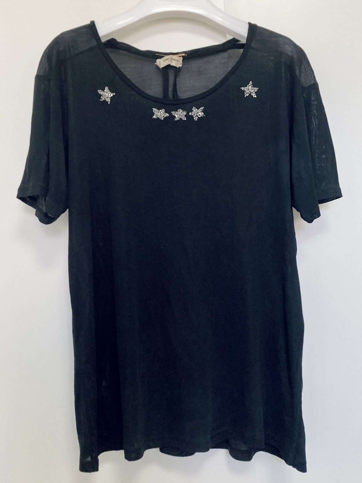 Saint Laurent Paris Saint Laurent Paris by Hedi Slimane 16SS Runway Silk Tee Size XL / US 12-14 / IT 48-50 - 1 Thumbnail