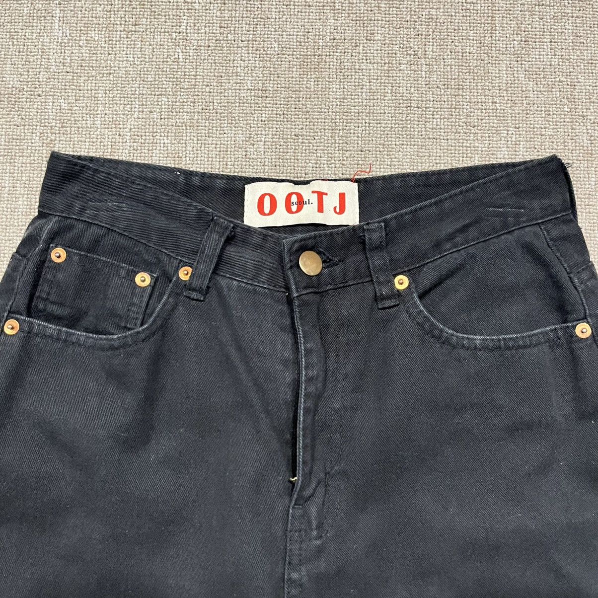 Other OOTJ Korea Black Denim Pants Size US 26 / EU 42 - 3 Thumbnail