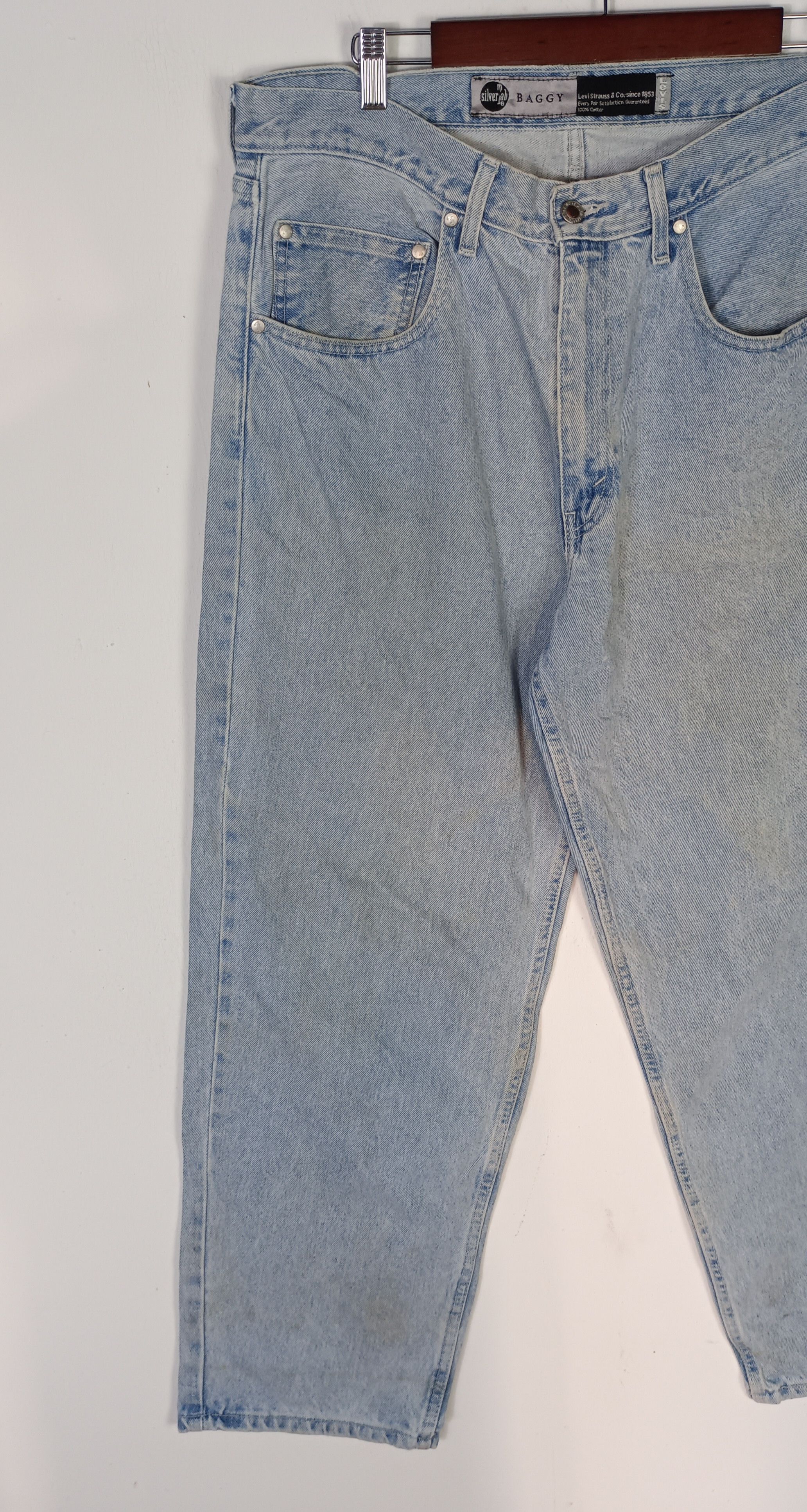 Levi's Vintage Clothing × Vintage Vintage Levi's SilverTab Baggy Blue Denim Single (R) Size US 35 - 6 Thumbnail