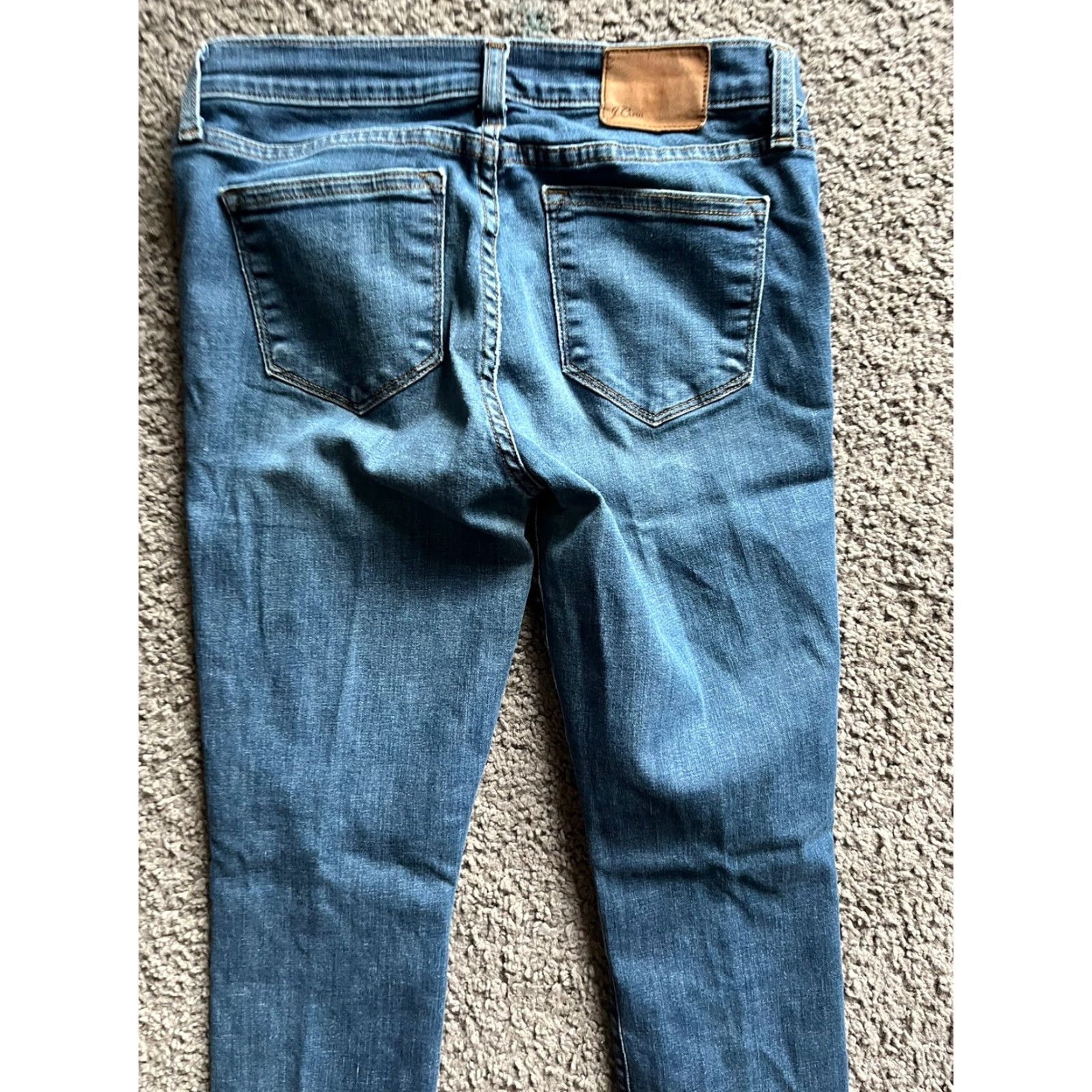 Vintage J Crew Jeans Teens in Garment-solid Blue Summer Size 27 Ankle Toothpick Skinny Size 27" / US 4 / IT 40 - 4 Thumbnail