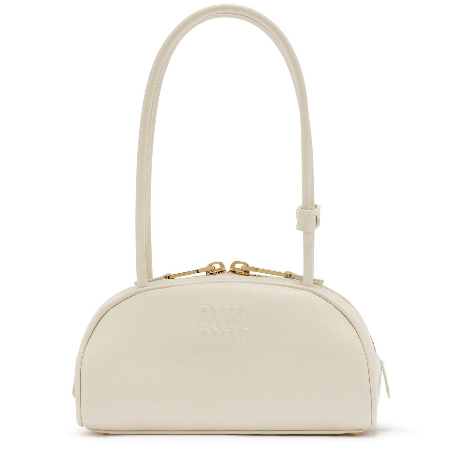 Miu Miu MIU MIU Beau Small $2500 White Leather Top Handle New & Auth Size ONE SIZE - 1 Thumbnail