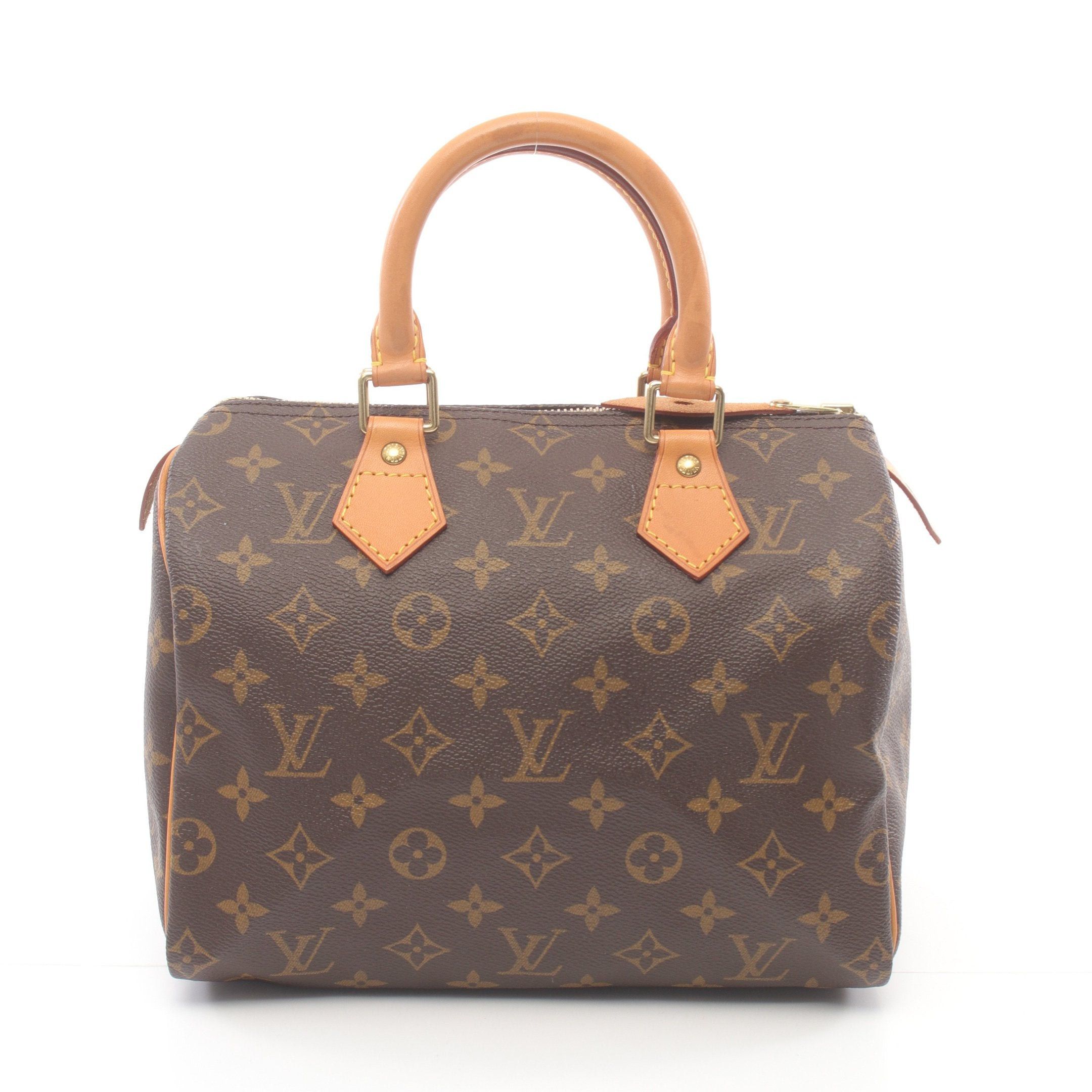 Louis Vuitton Louis Vuitton Speedy 25 Monogram Handbag Leather Brown Size ONE SIZE - 1 Thumbnail