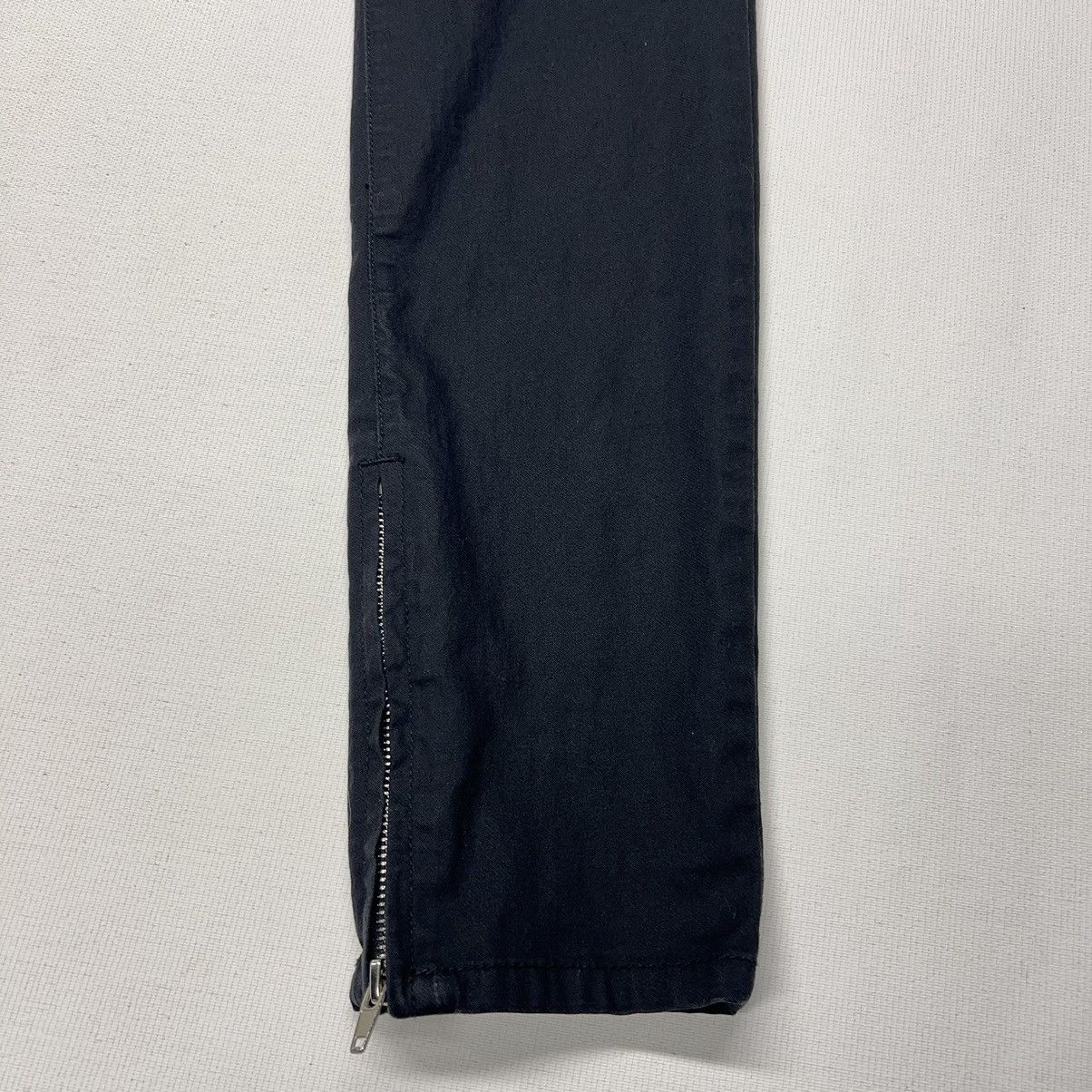 Pacsun Pacsun Pants Black Skinny Stacked Drawstring Ankle Zipper Size US 32 / EU 48 - 2 Thumbnail