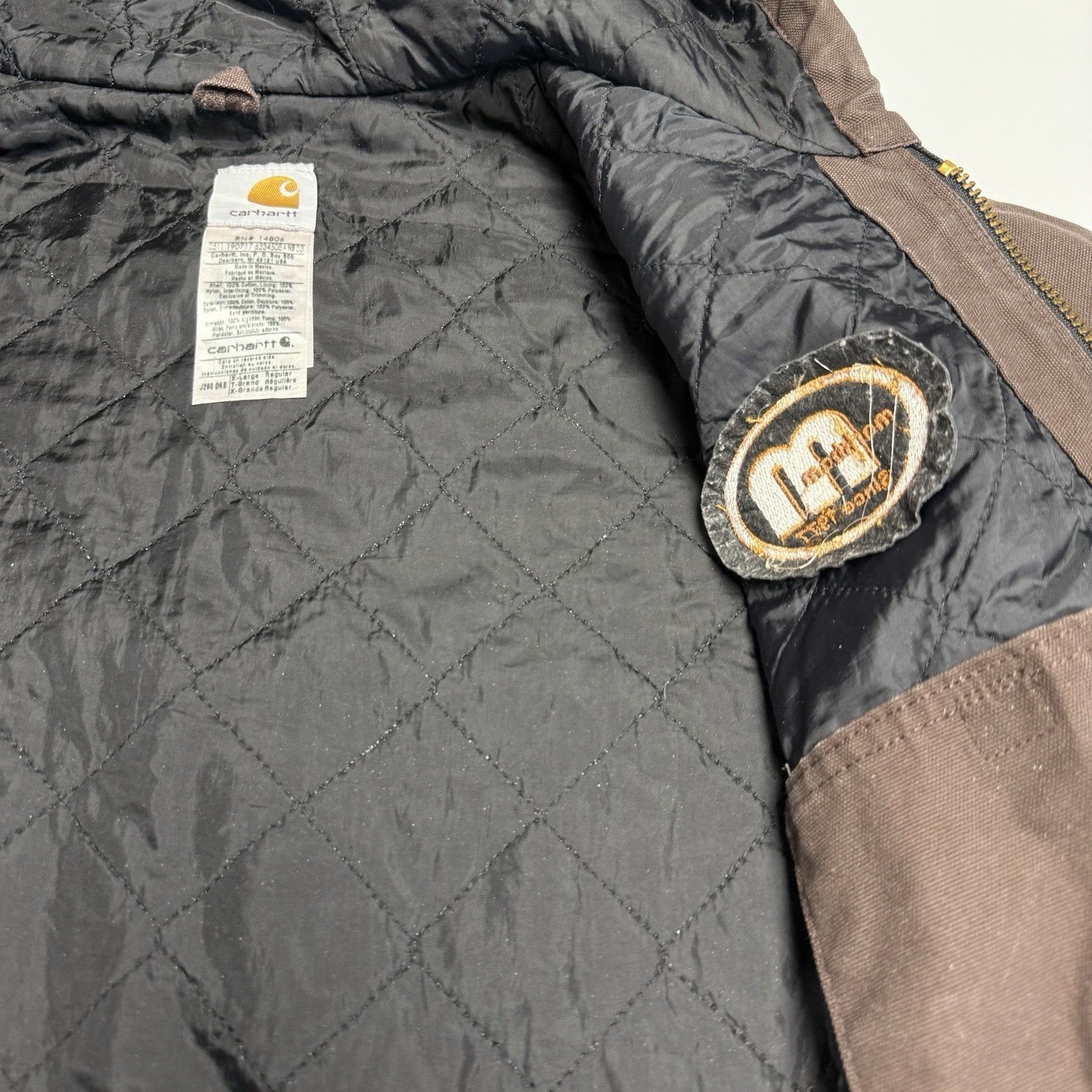 Carhartt Carhartt J280 Jacket Mens XL Regular 29x29 Brown Full Zip Ho Size US XL / EU 56 / 4 - 14 Thumbnail