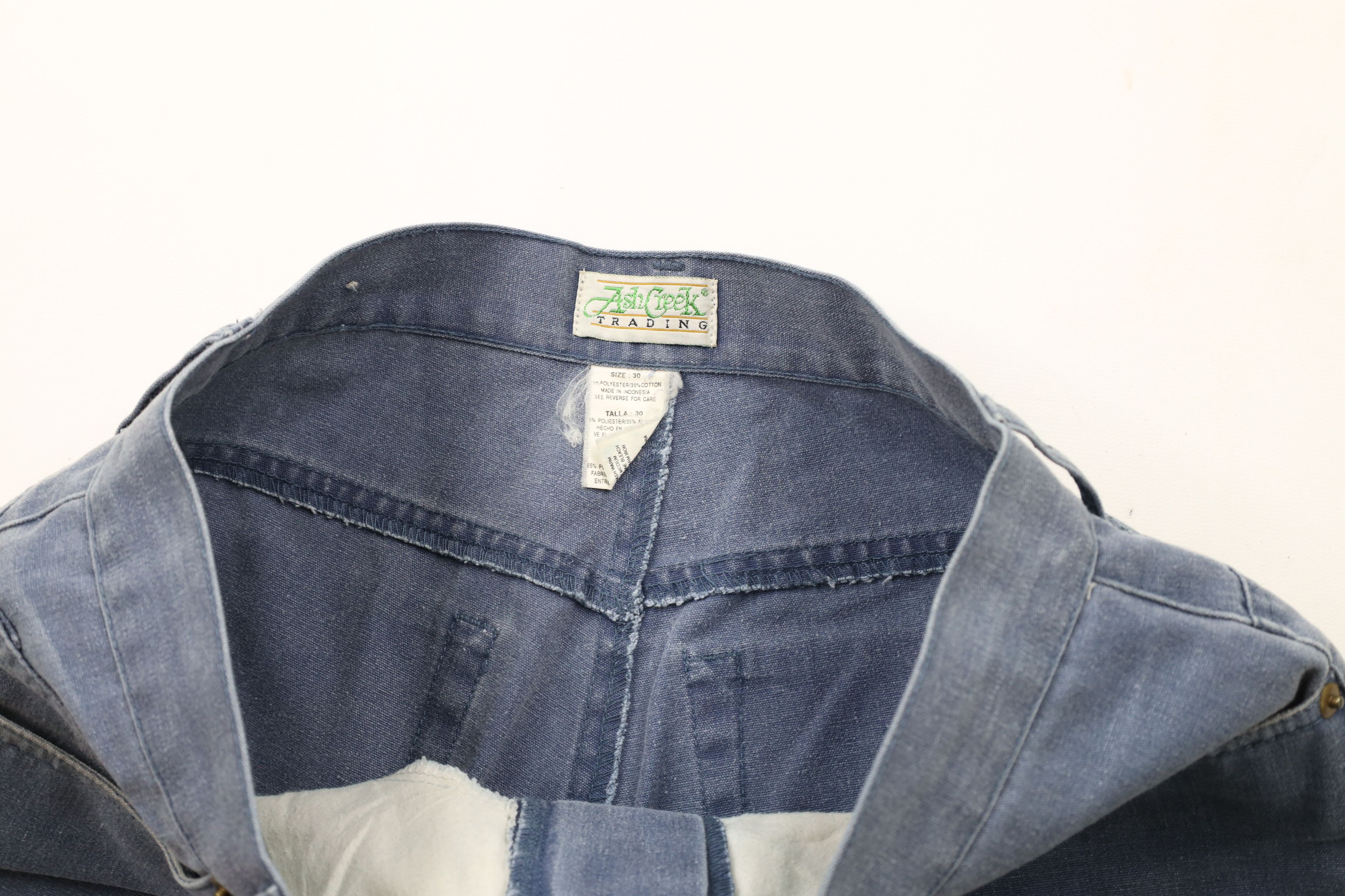 Vintage Vintage 90s Streetwear Baggy Stonewash Pigment Dye Shorts Size US 30 / EU 46 - 7 Thumbnail