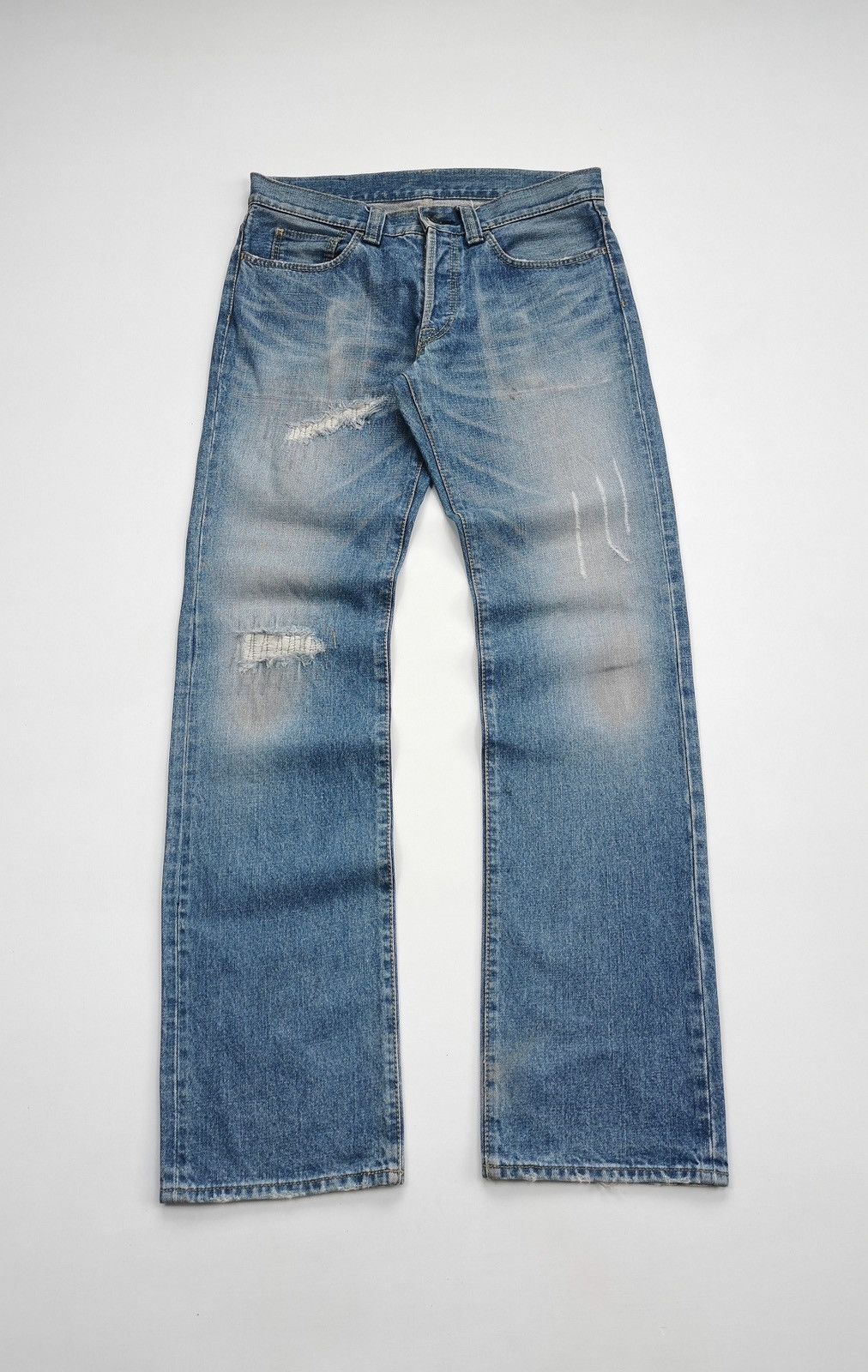 Boycott Boycott Japan Reworked Distressed Denim Jeans Size US 32 / EU 48 - 3 Thumbnail