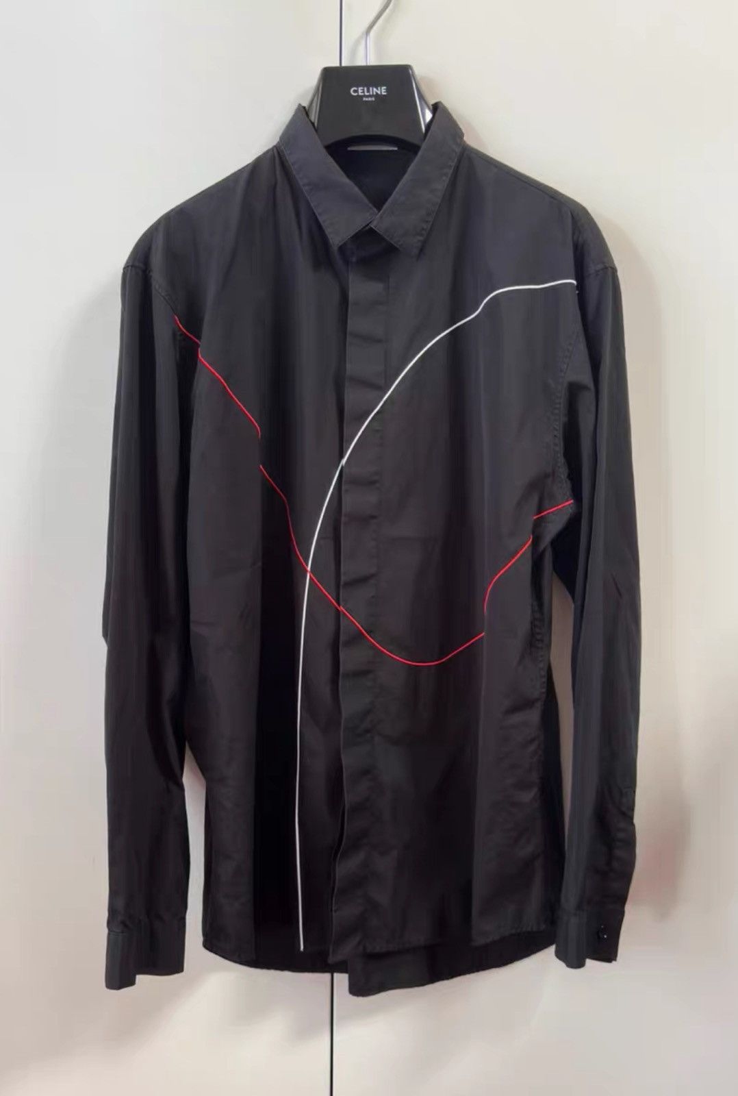 Dior Dior Red & White Striped Black Shirt – Basic Blouse Size US L / EU 52-54 / 3 - 1 Thumbnail