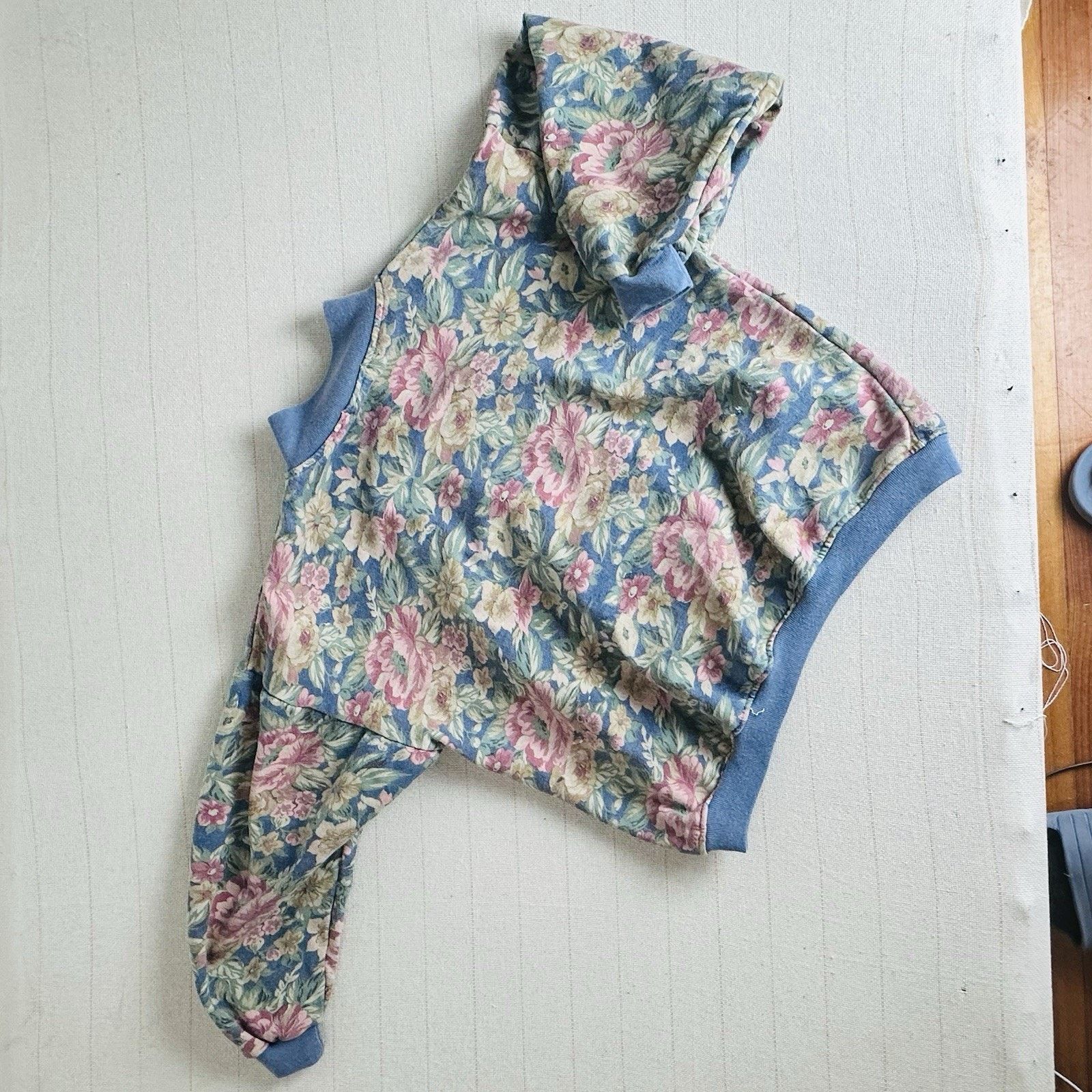 Other Vtg Euro Joy Paris Midland Floral Half Button-Up Sweatshirt Size M / US 6-8 / IT 42-44 - 5 Thumbnail