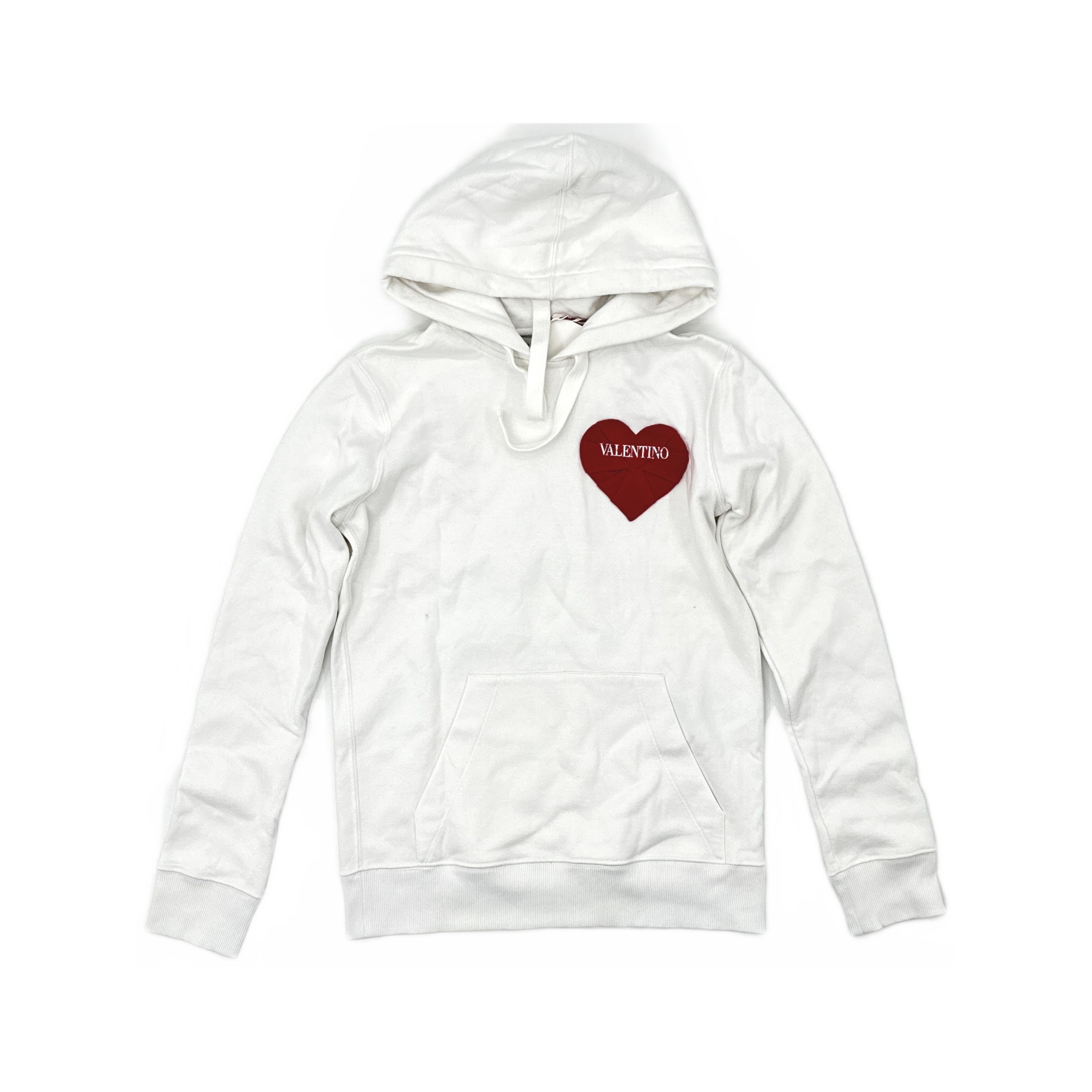 Valentino Valentino Heart Appliqué Hoodie Size XXS Size XXS / US 00 / IT 34 - 1 Thumbnail