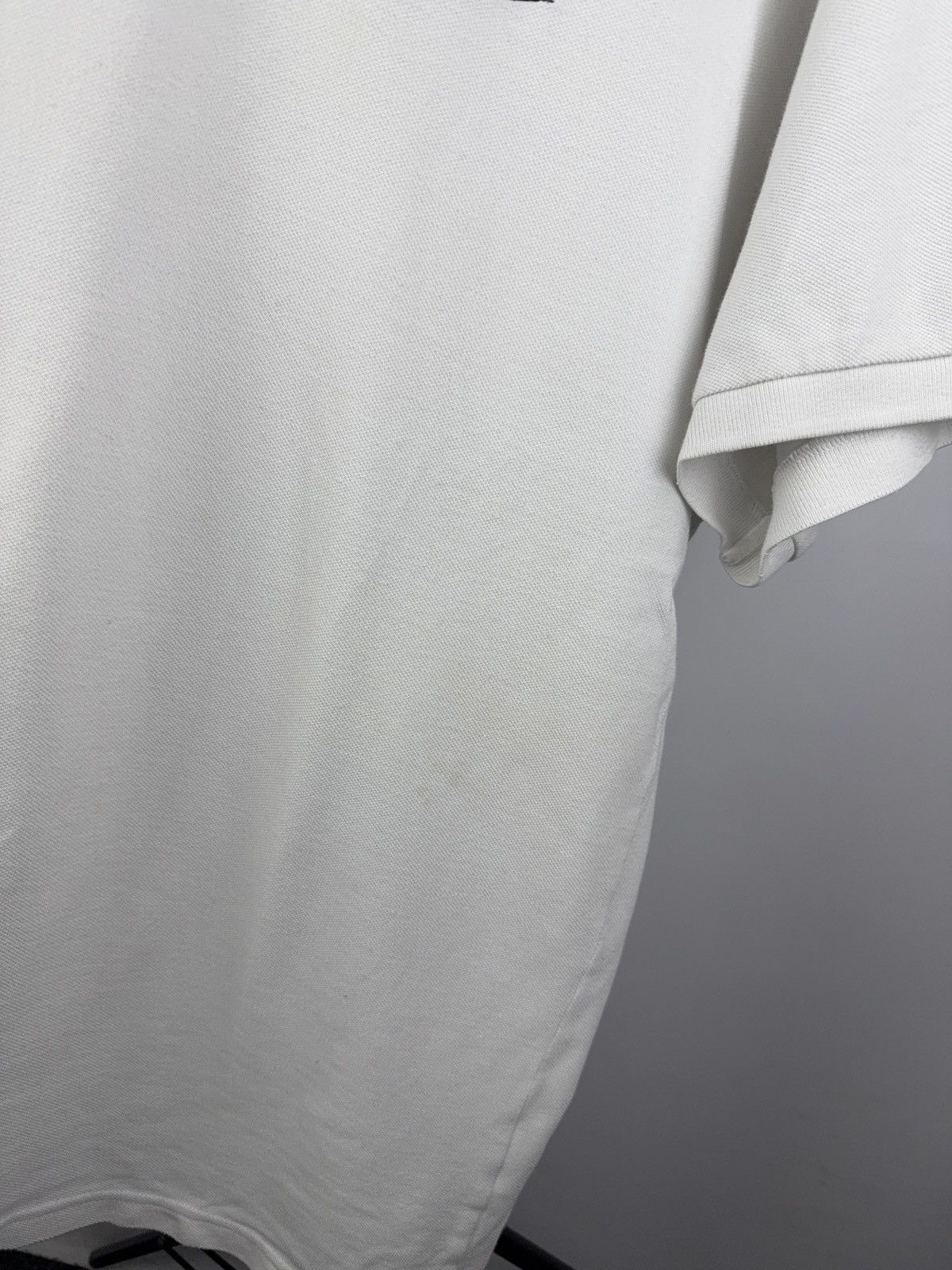 Nike × Vintage Vintage 90s Nike White Polo Shirt Swoosh Logo Made in Peru Size US L / EU 52-54 / 3 - 6 Thumbnail