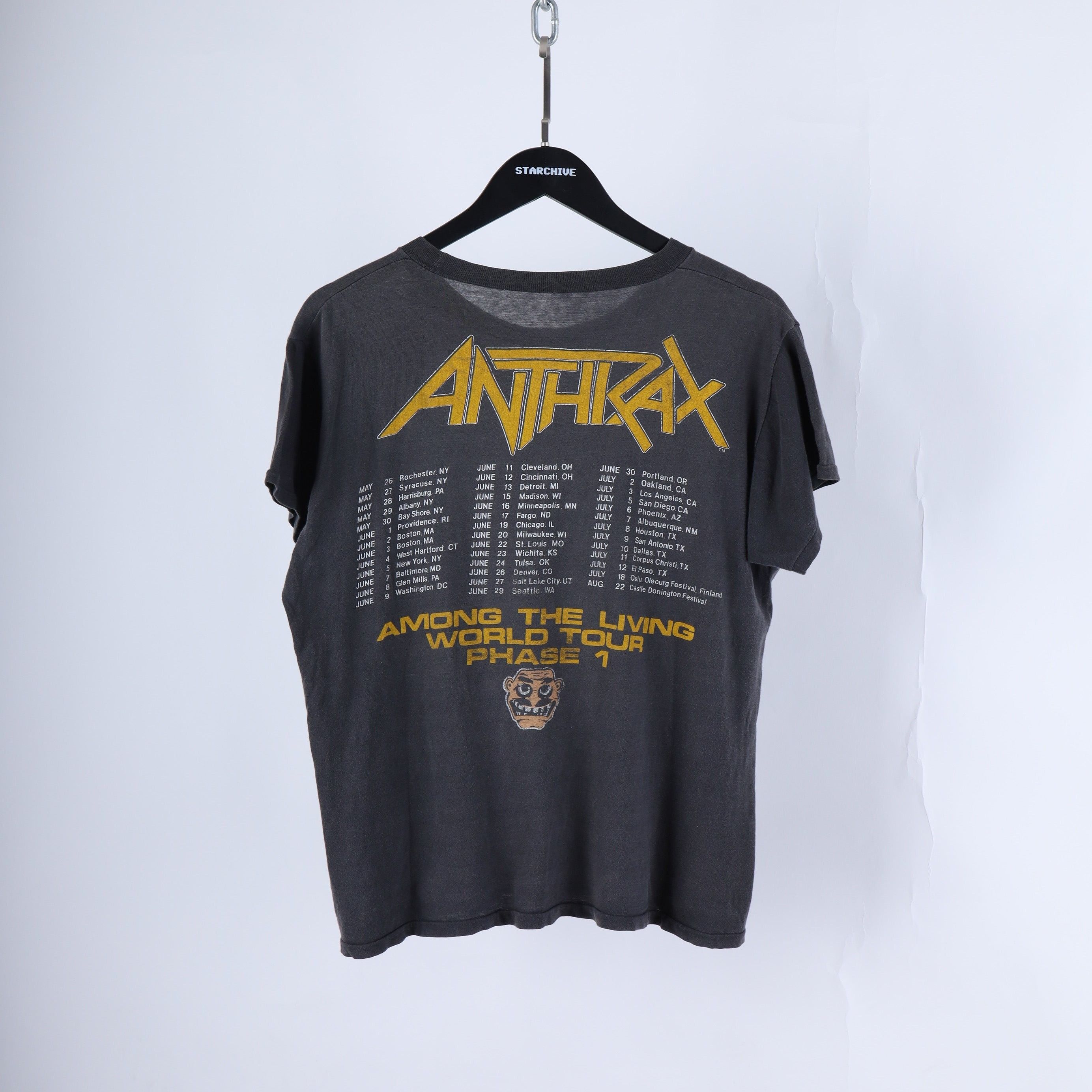 Vintage VINTAGE ANTHIRAX TEE Size US M / EU 48-50 / 2 - 4 Thumbnail