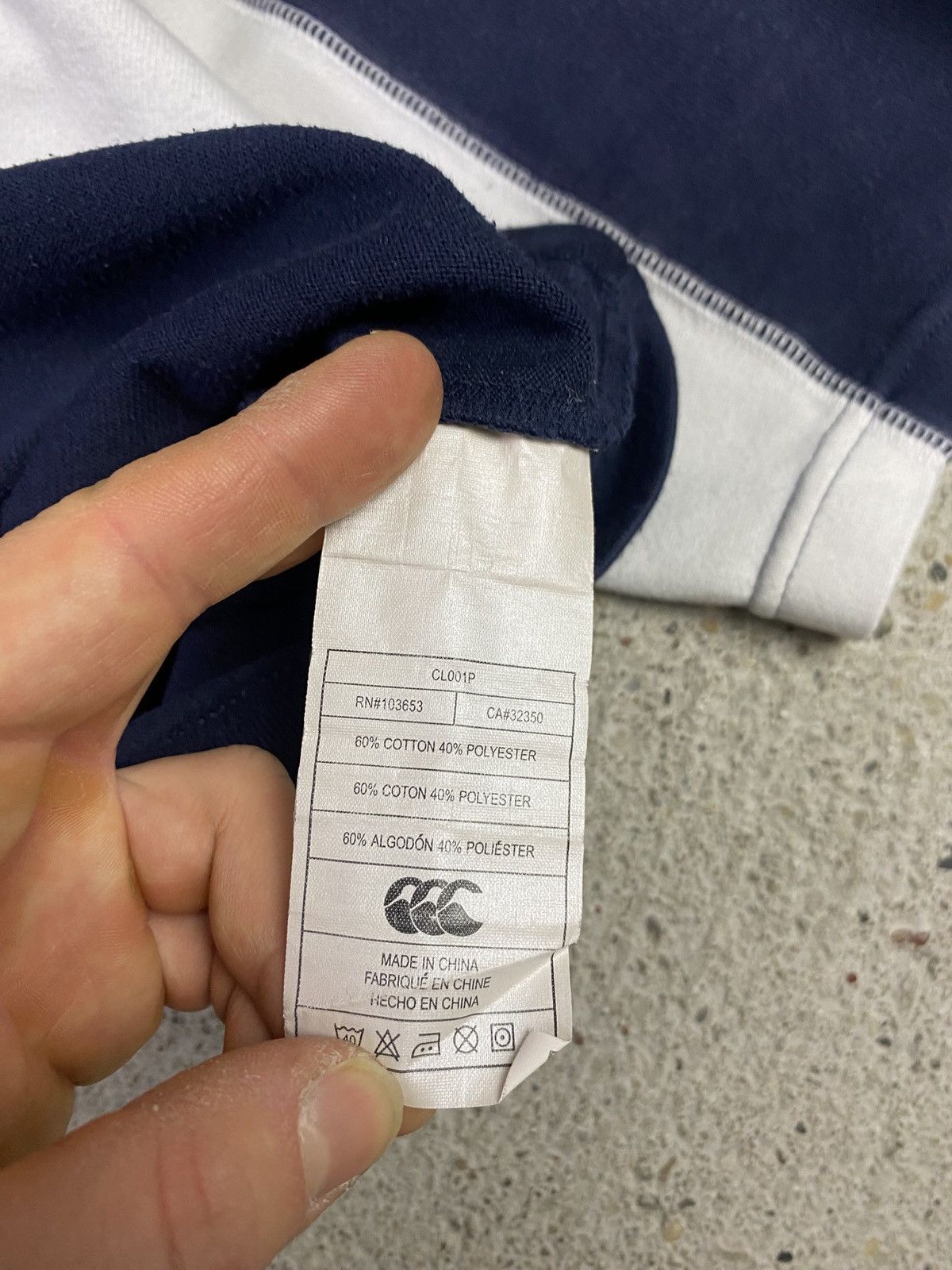 Canterbury of New Zealand Canterbury polo T-shirt Tee Navy rugby Size US M / EU 48-50 / 2 - 10 Thumbnail