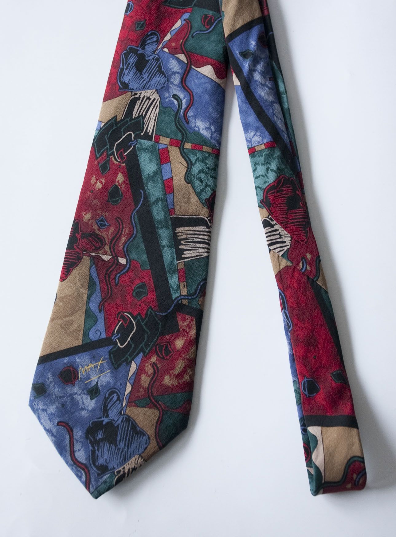 Other Neo Max Tie Silk Peter Max Abstract Vintage Size ONE SIZE - 1 Thumbnail