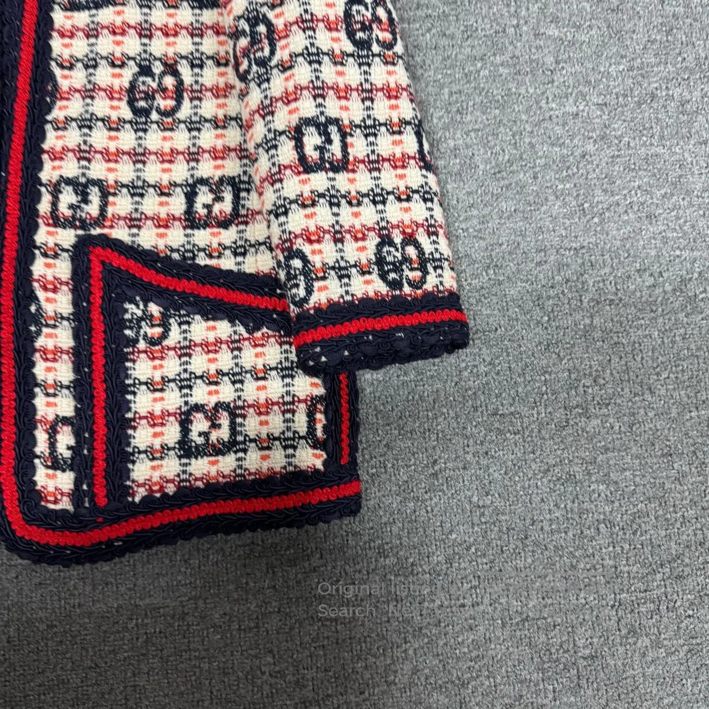 Gucci Guicci Coarse woolen woolen fabric weaving Checkered jacke Size S / US 4 / IT 40 - 4 Thumbnail
