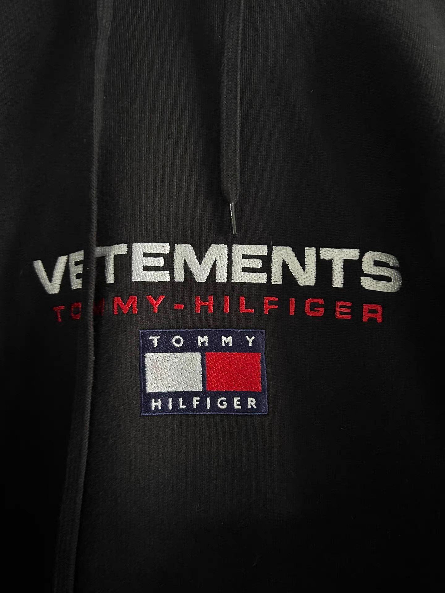 VETEMENTS Fake Two-Piece Hoodie