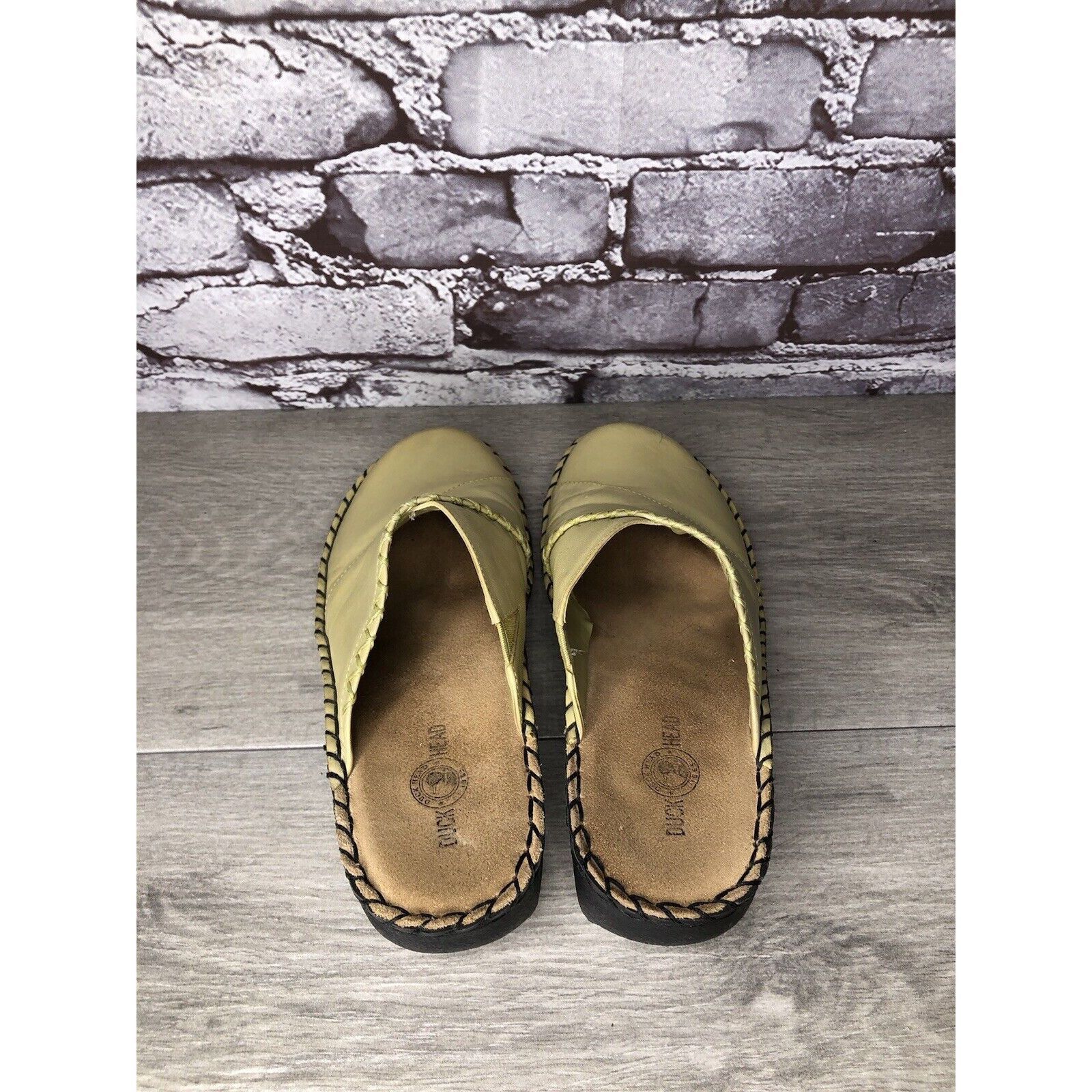 Duck Head Duckhead Yellow Leather Slip On Comfort Wedge Clogs Shoes Wo Size US 7 / IT 37 - 6 Thumbnail