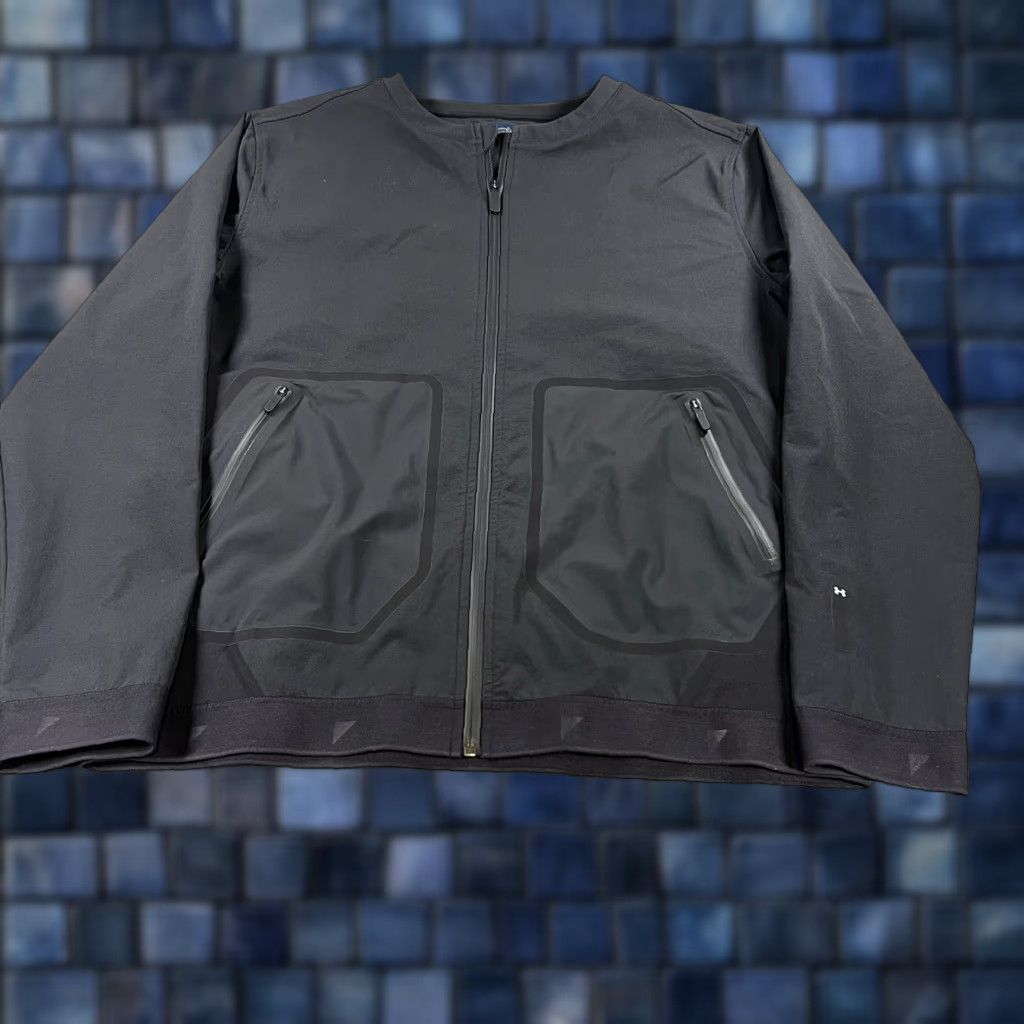 Under Armour Under Armour Jacket Men M Unstoppable Vent Full Zip Training Drive Pro Storm Black Moderate Weather Performance Shirt/Coat Mens Size US M / EU 48-50 / 2 - 1 Thumbnail