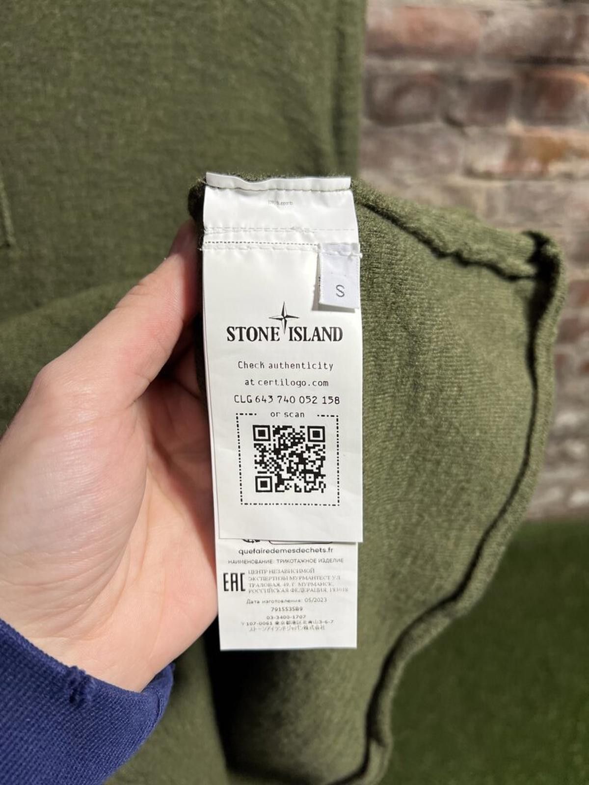 Stone Island Stone Island Wool 3/4 Button Up Sweater Olive Sz. S Size US S / EU 44-46 / 1 - 4 Thumbnail