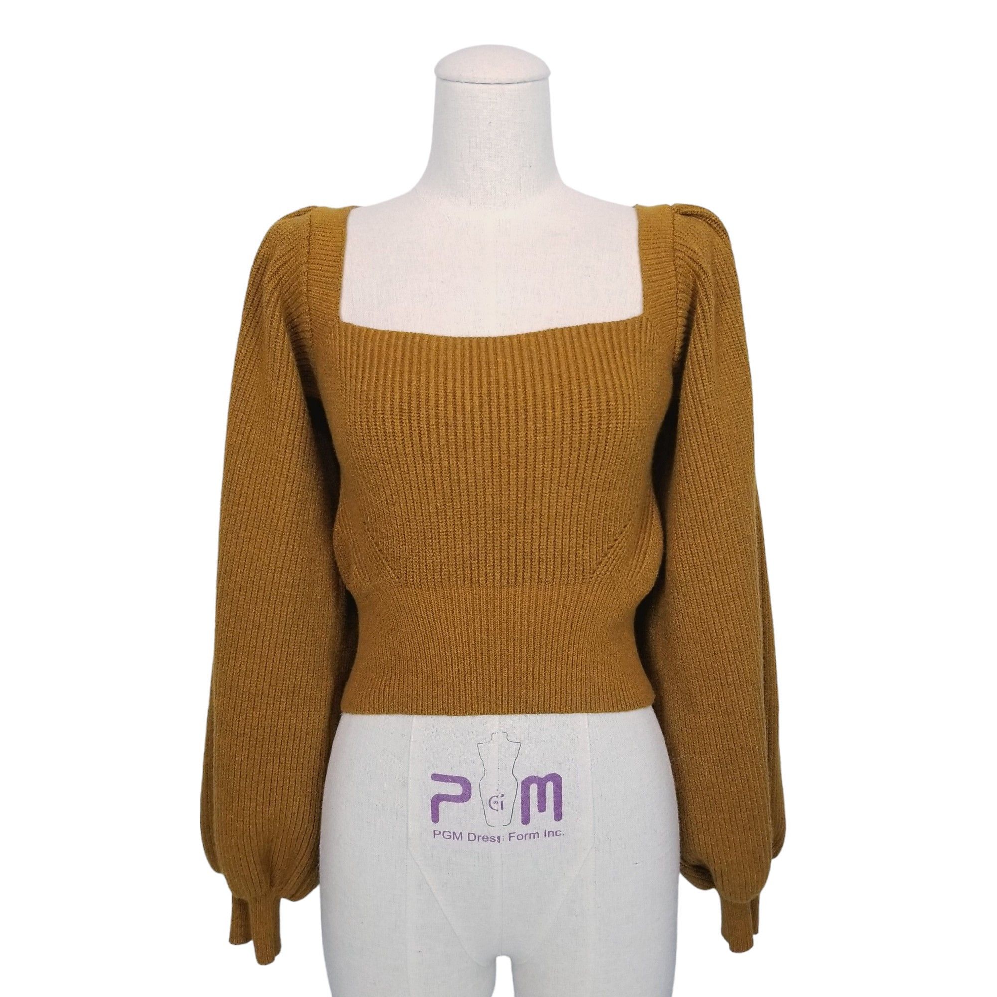 MINKPINK Vayu Bow Back Balloon Sleeve Crop Sweater Size M / US 6-8 / IT 42-44 - 1 Thumbnail