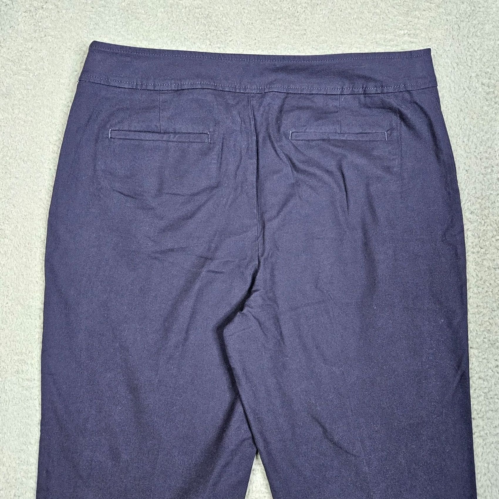 Talbots Talbots Women’s Dark Navy Blue Cropped Casual Pant Size 12P New Pants Petite Blue Cropped Casual 12P Womens Size 34" / US 12 / IT 48 - 7 Thumbnail
