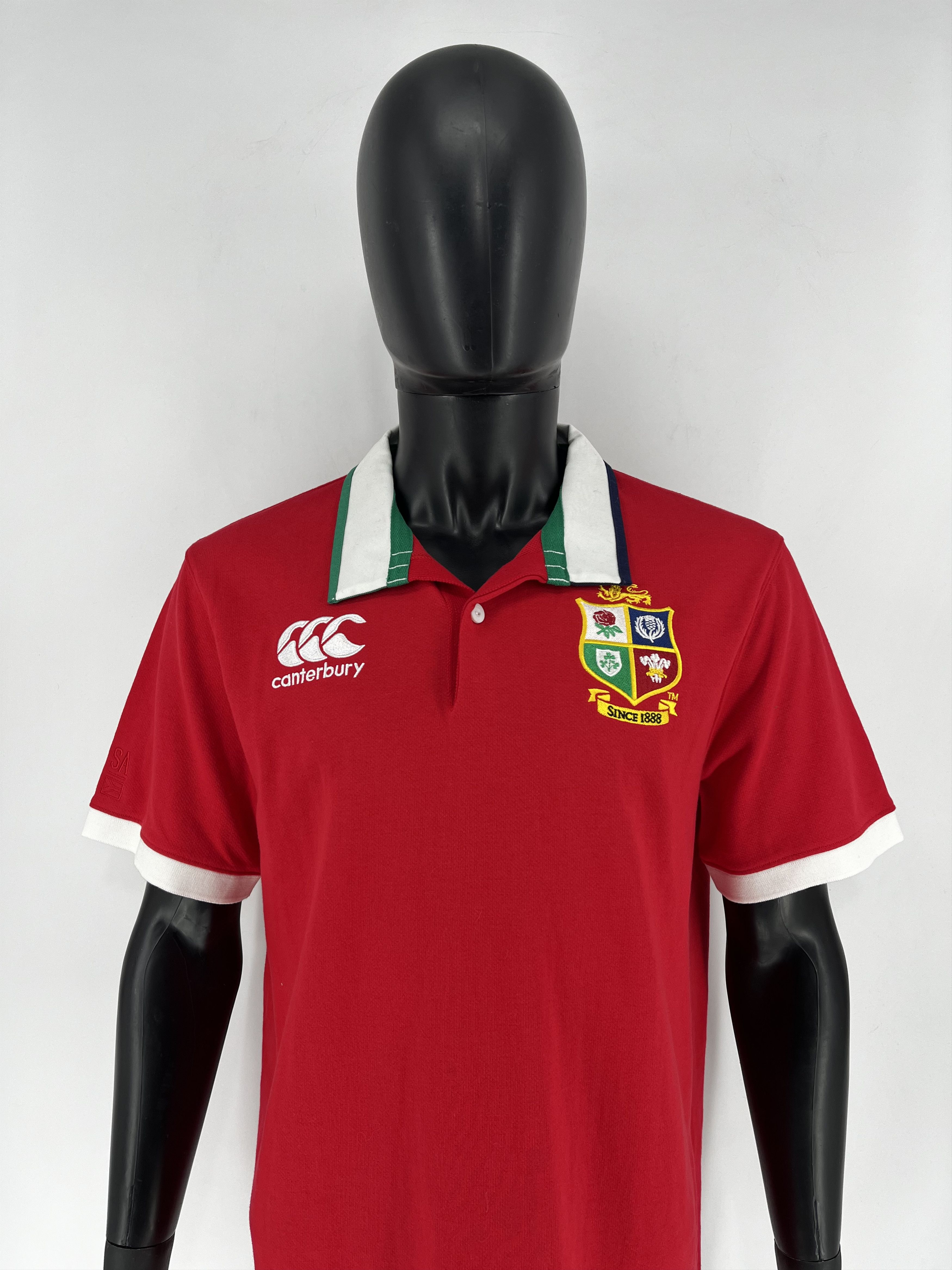 Canterbury of New Zealand × Vintage Canterbury British & Irish Lions Rugby Polo Shirt Men's Size US L / EU 52-54 / 3 - 1 Thumbnail