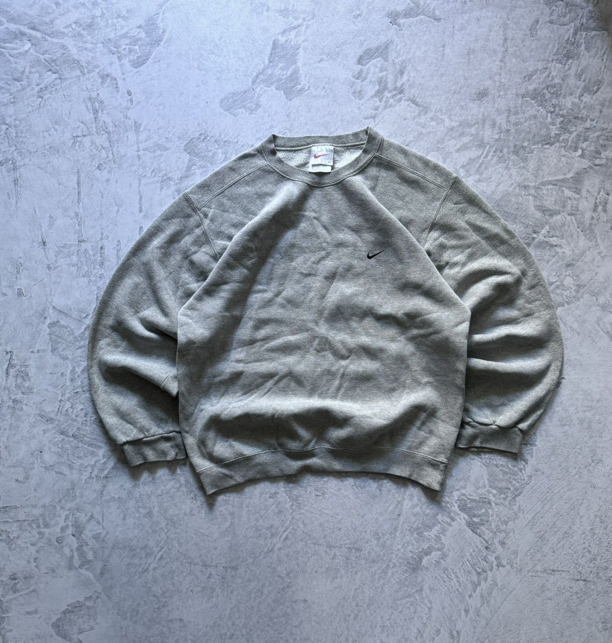 Nike × Vintage 00s Nike Vintage Mini Swoosh Oversize Sweatshirt Size US M / EU 48-50 / 2 - 1 Thumbnail