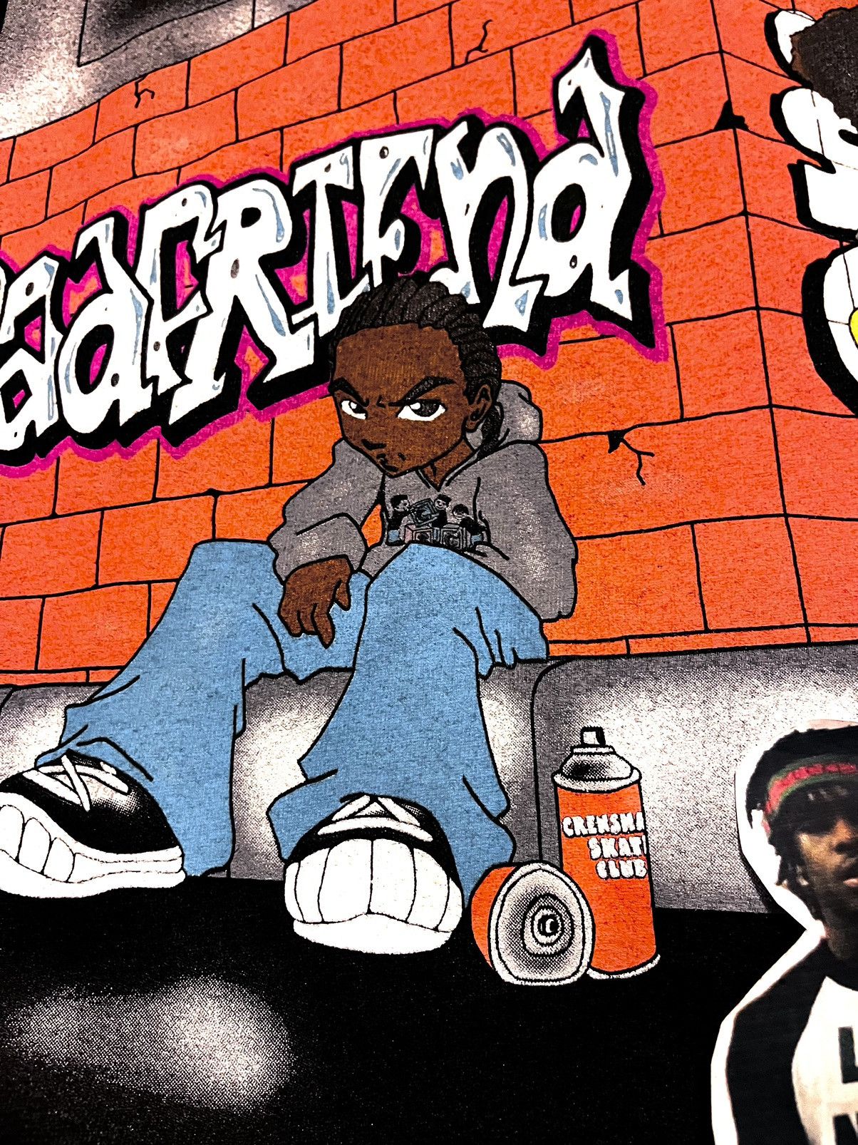 Badfriend × Crenshaw × Nike Crenshaw Skate Club x Badfriend Boondocks Tee (Black) Size US XL / EU 56 / 4 - 3 Thumbnail