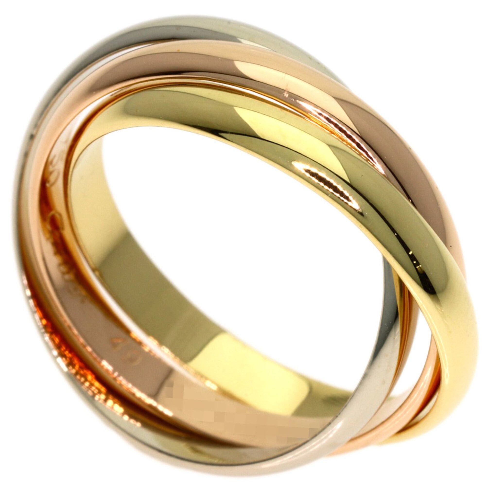 Cartier Cartier Trinity XS #49 Ring - 18K Yellow Gold/18K Pink White Gold Women's Size ONE SIZE - 1 Thumbnail