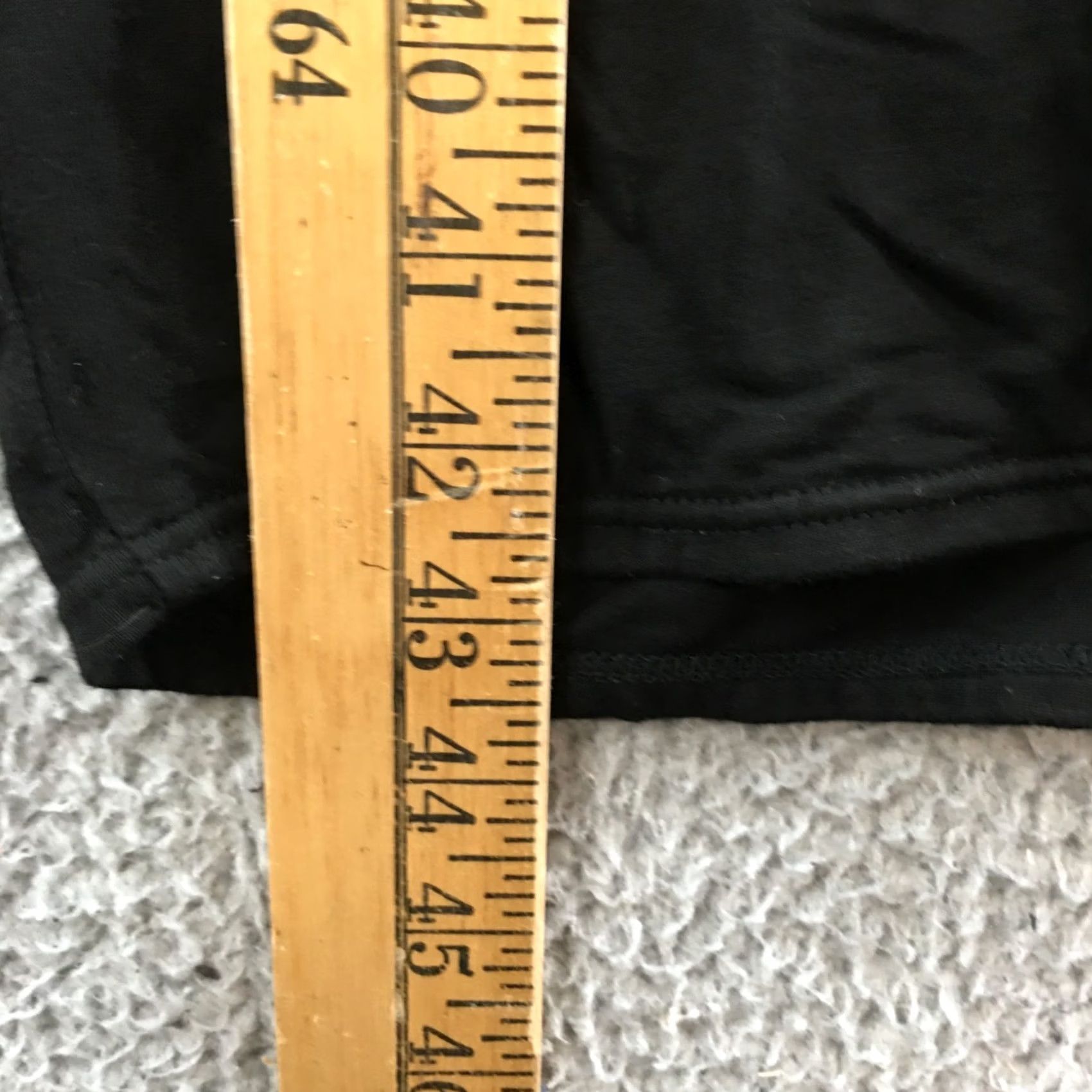 Vintage 32 Degrees COOL Dress Womens XL Scoop Neck Short Sleeve Sheath Black Solid Size 40" / US 18 - 6 Thumbnail