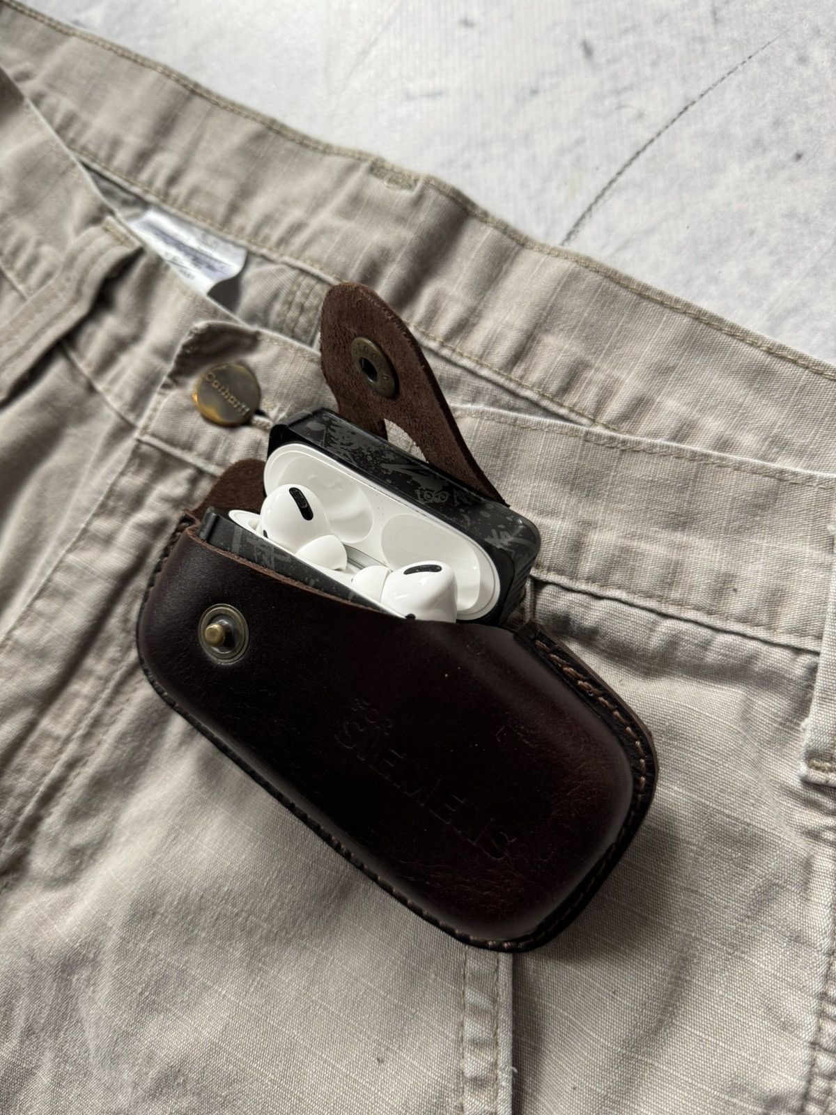 Leather × Vintage 00s Vintage Brown case for Phone or airPods leather Size ONE SIZE - 2 Thumbnail